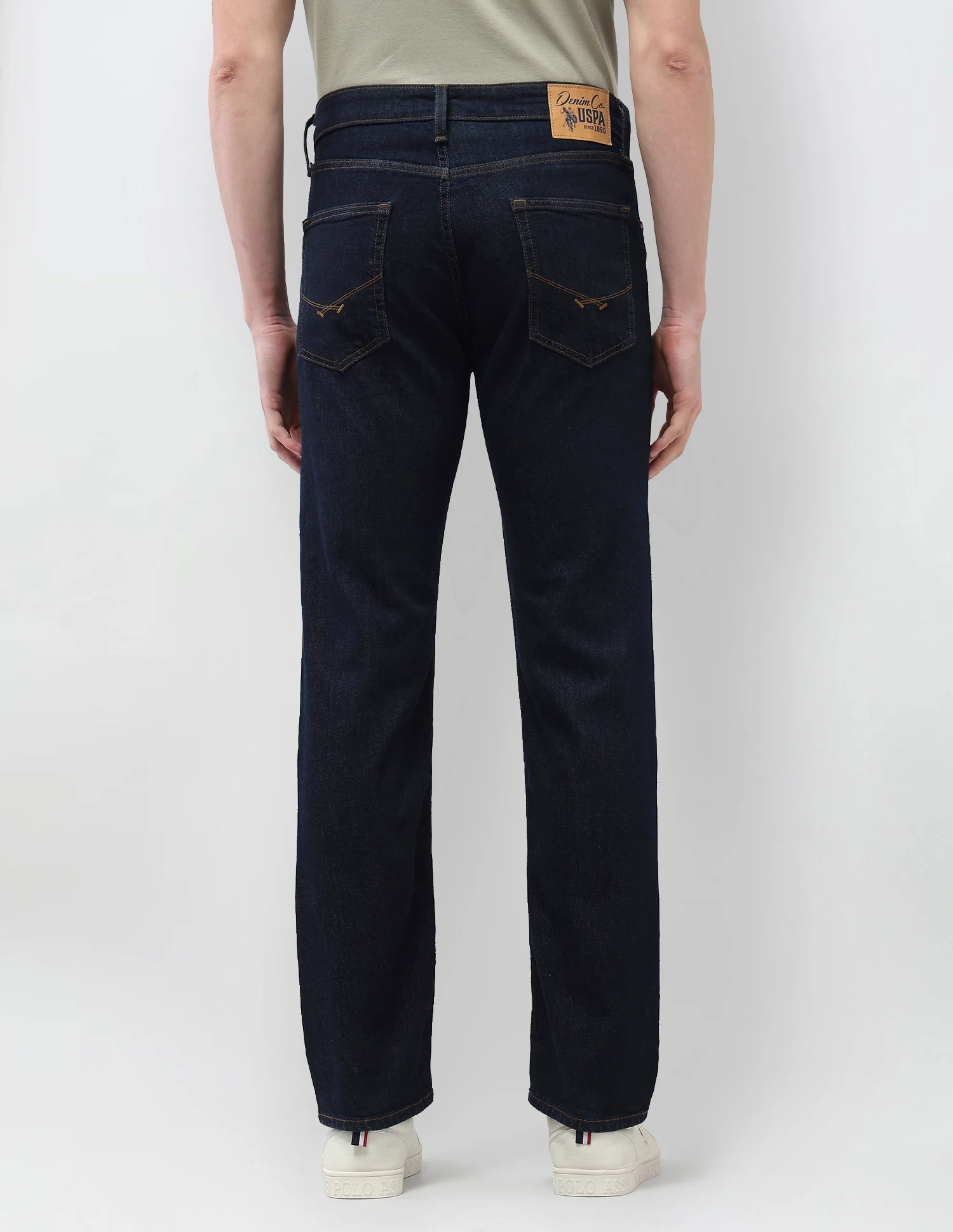 Harold Slim Straight Fit Blue Jeans - Image 5