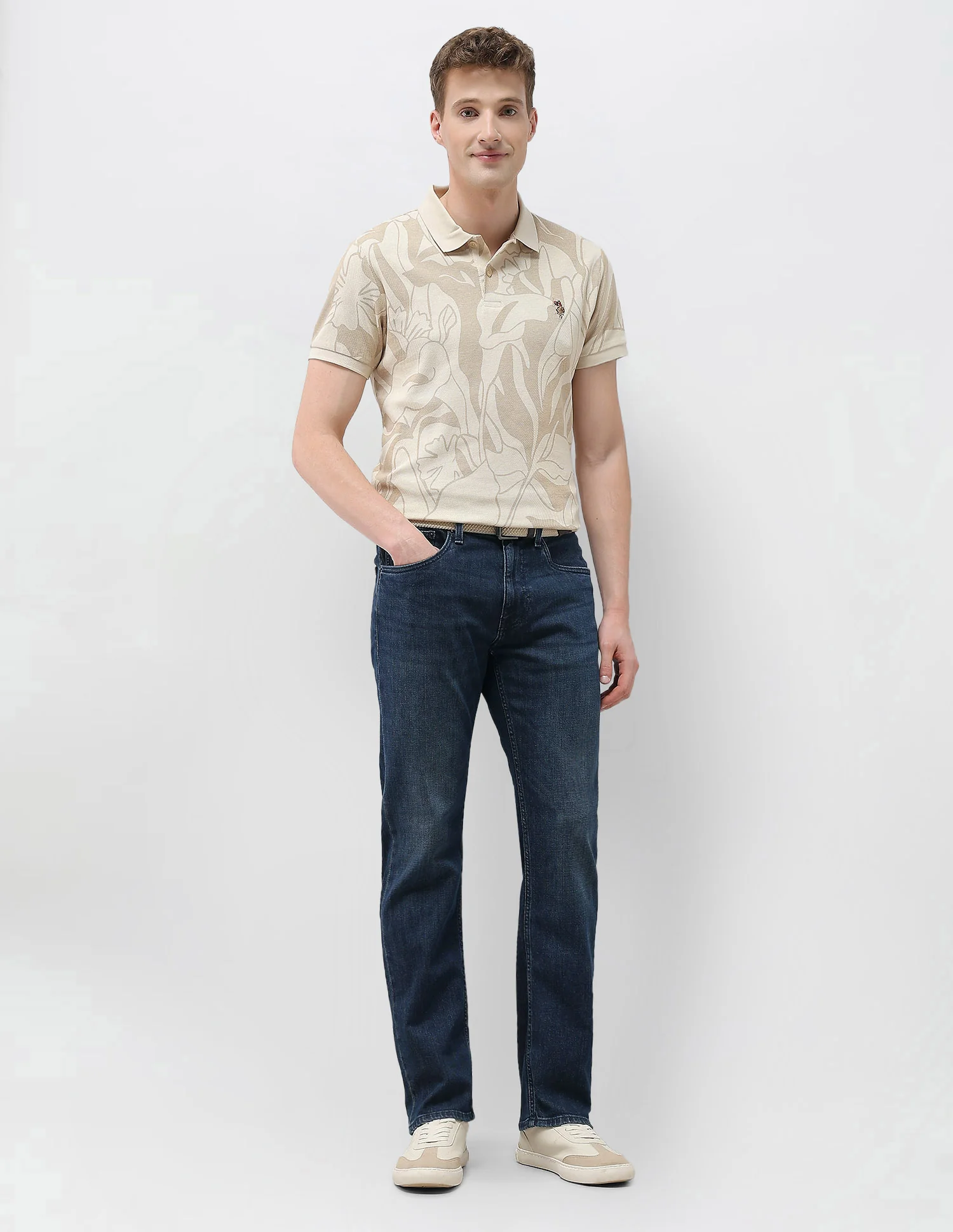 Harold Slim Straight Fit Blue Jeans - Image 3