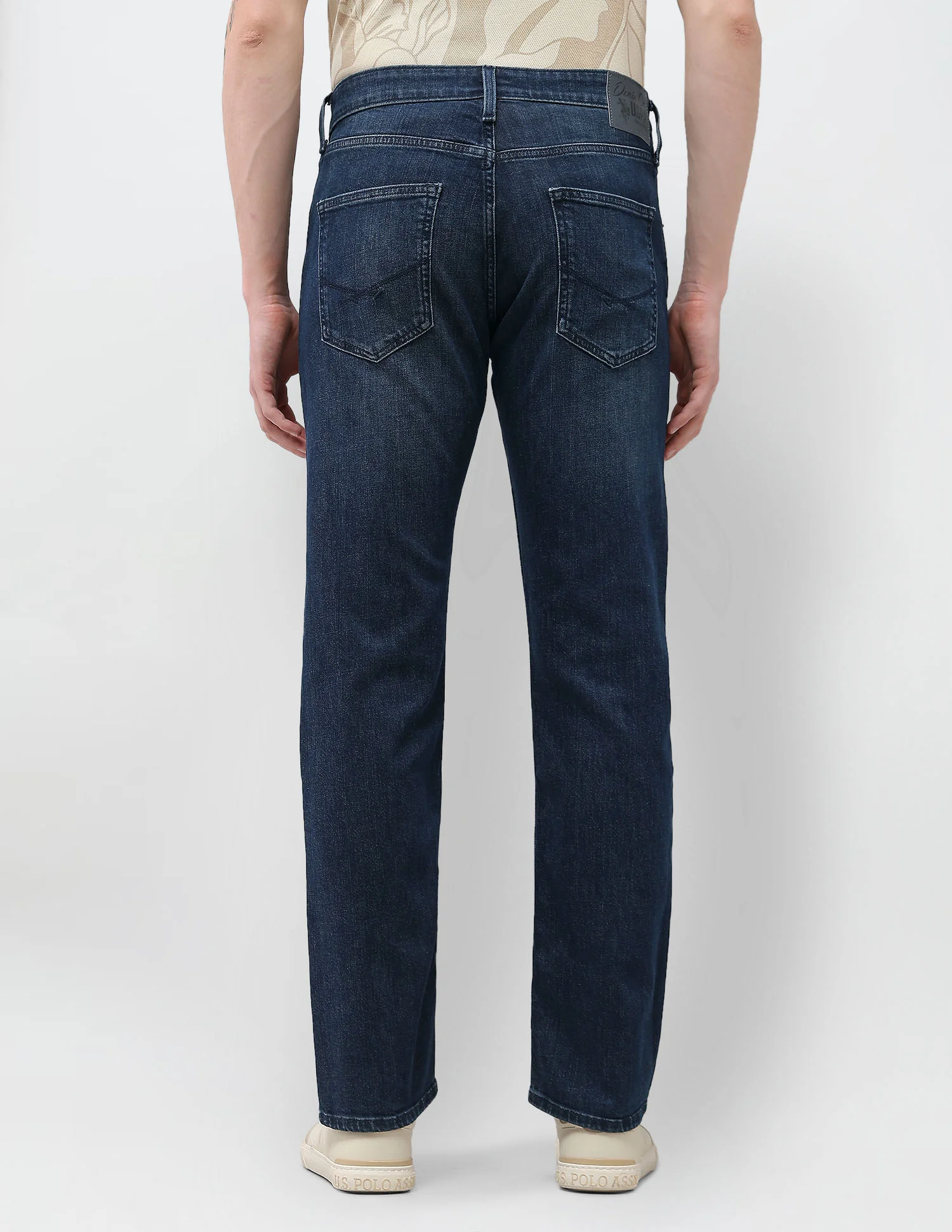 Harold Slim Straight Fit Blue Jeans - Image 5
