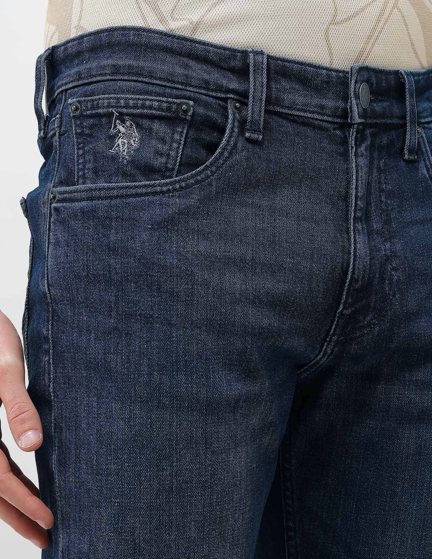 Harold Slim Straight Fit Blue Jeans - Image 7