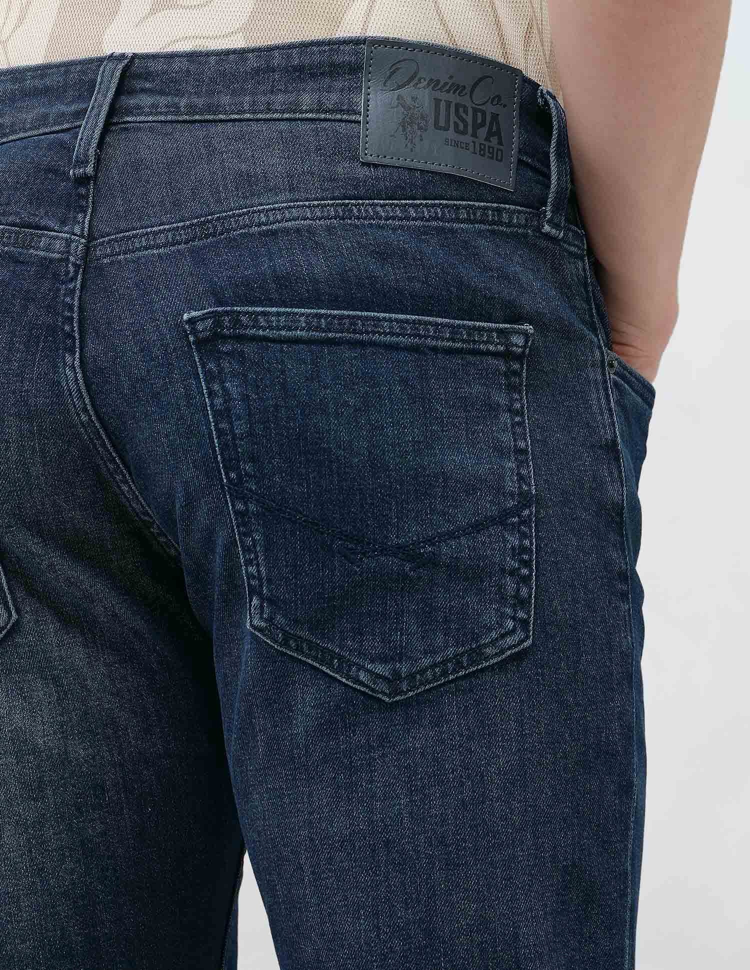 Harold Slim Straight Fit Blue Jeans - Image 8