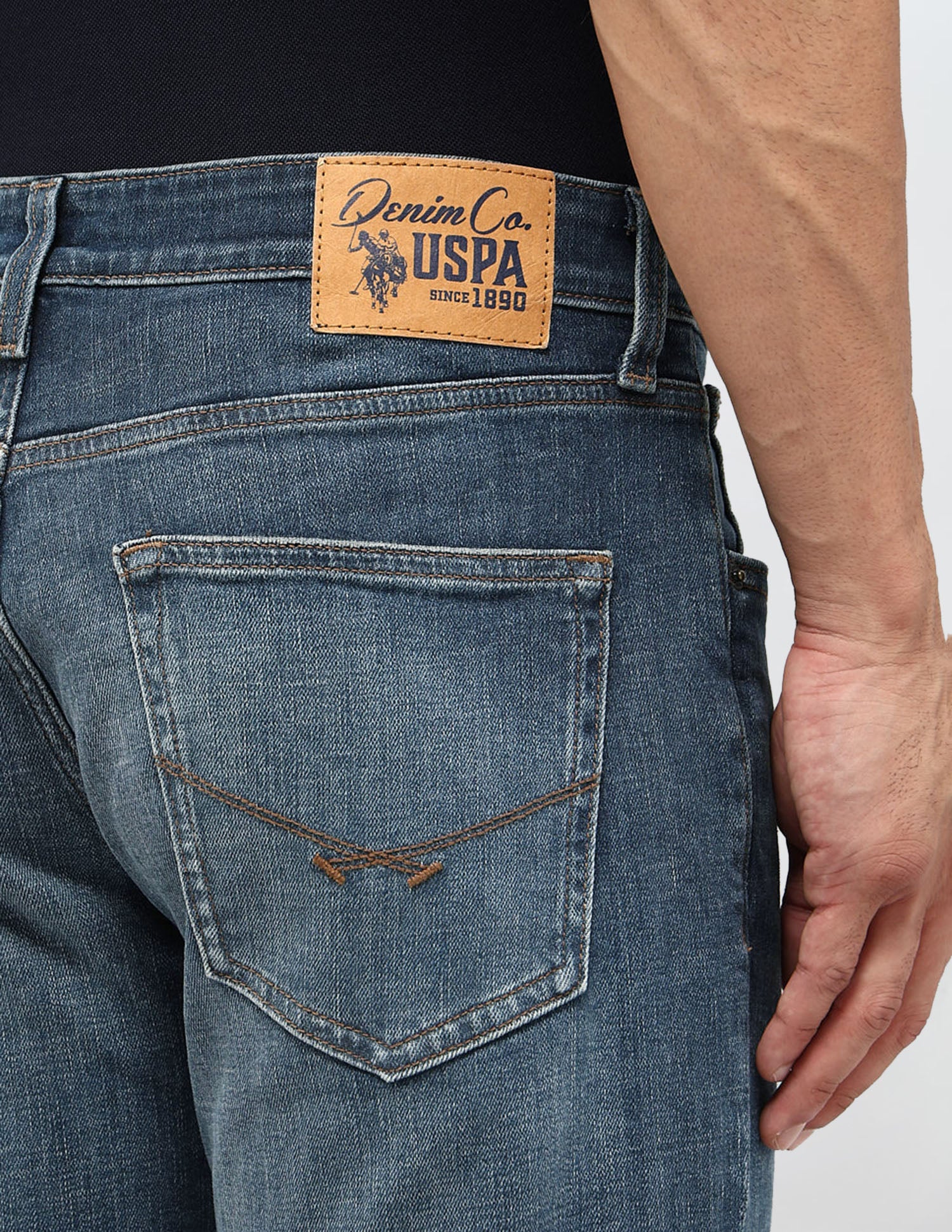 Harold Slim Straight Fit Blue Jeans - Image 8