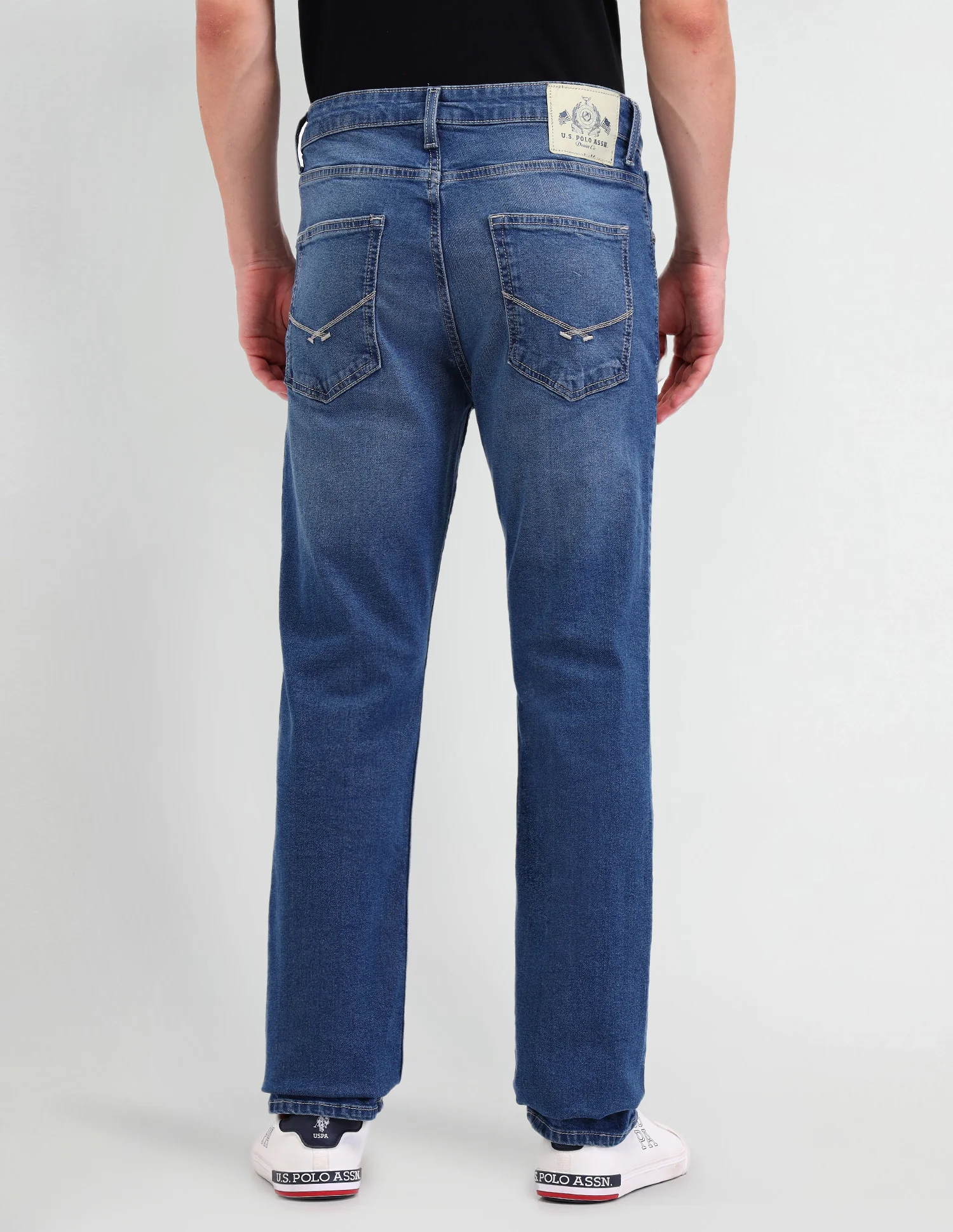 Harold Slim Straight Fit Blue Jeans - Image 5