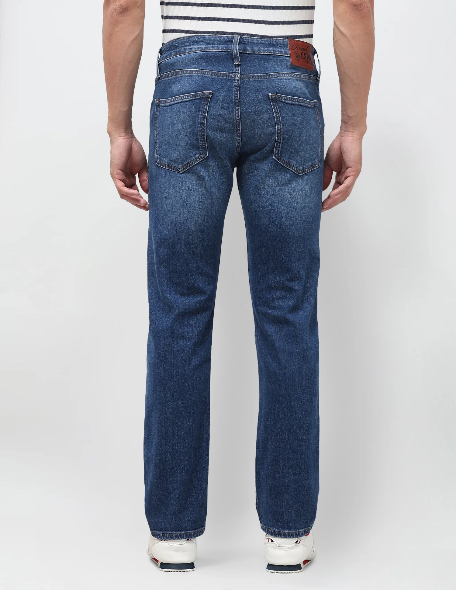 Harold Slim Straight Fit Blue Jeans - Image 5