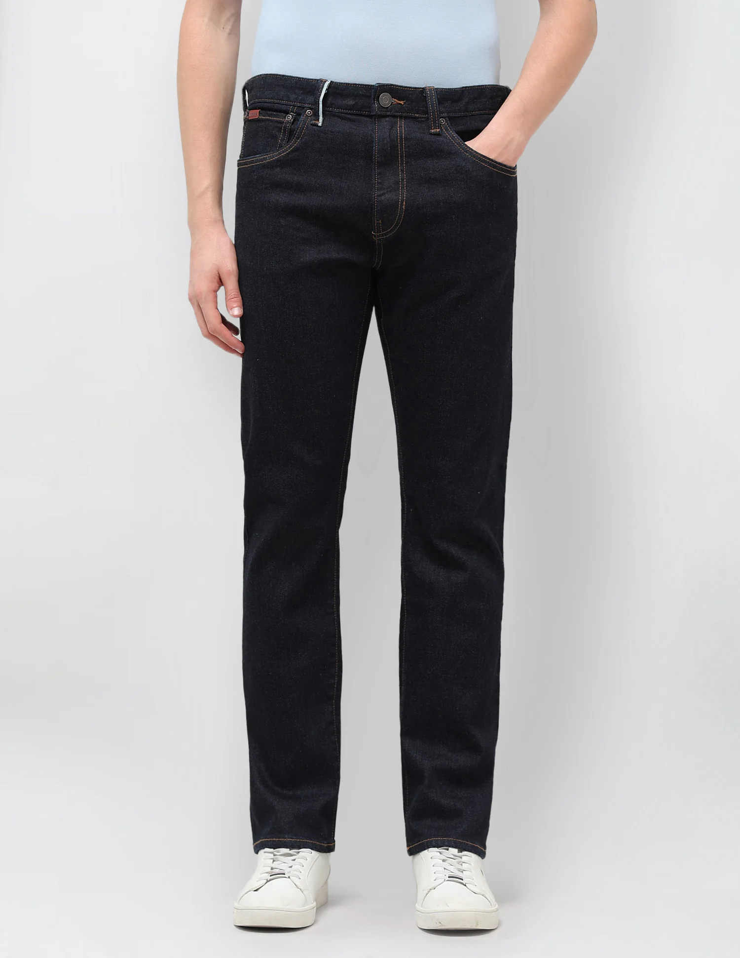 Harold Slim Straight Fit Blue Jeans - Image 6