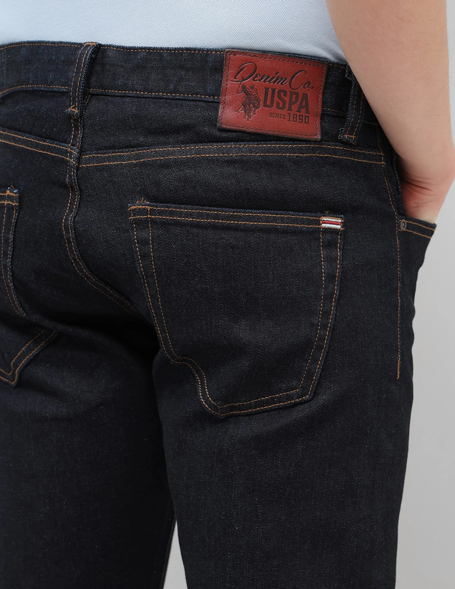 Harold Slim Straight Fit Blue Jeans - Image 8