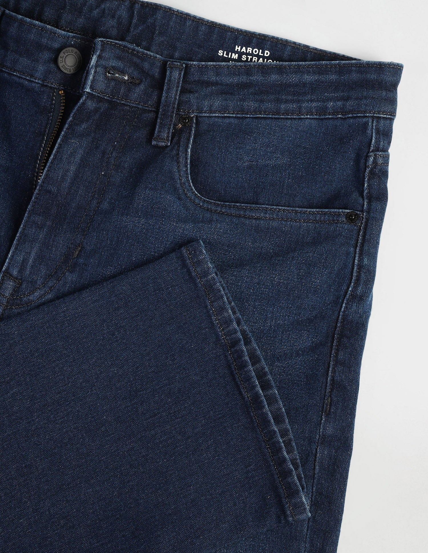 Harold Slim Straight Fit Blue Jeans - Image 2