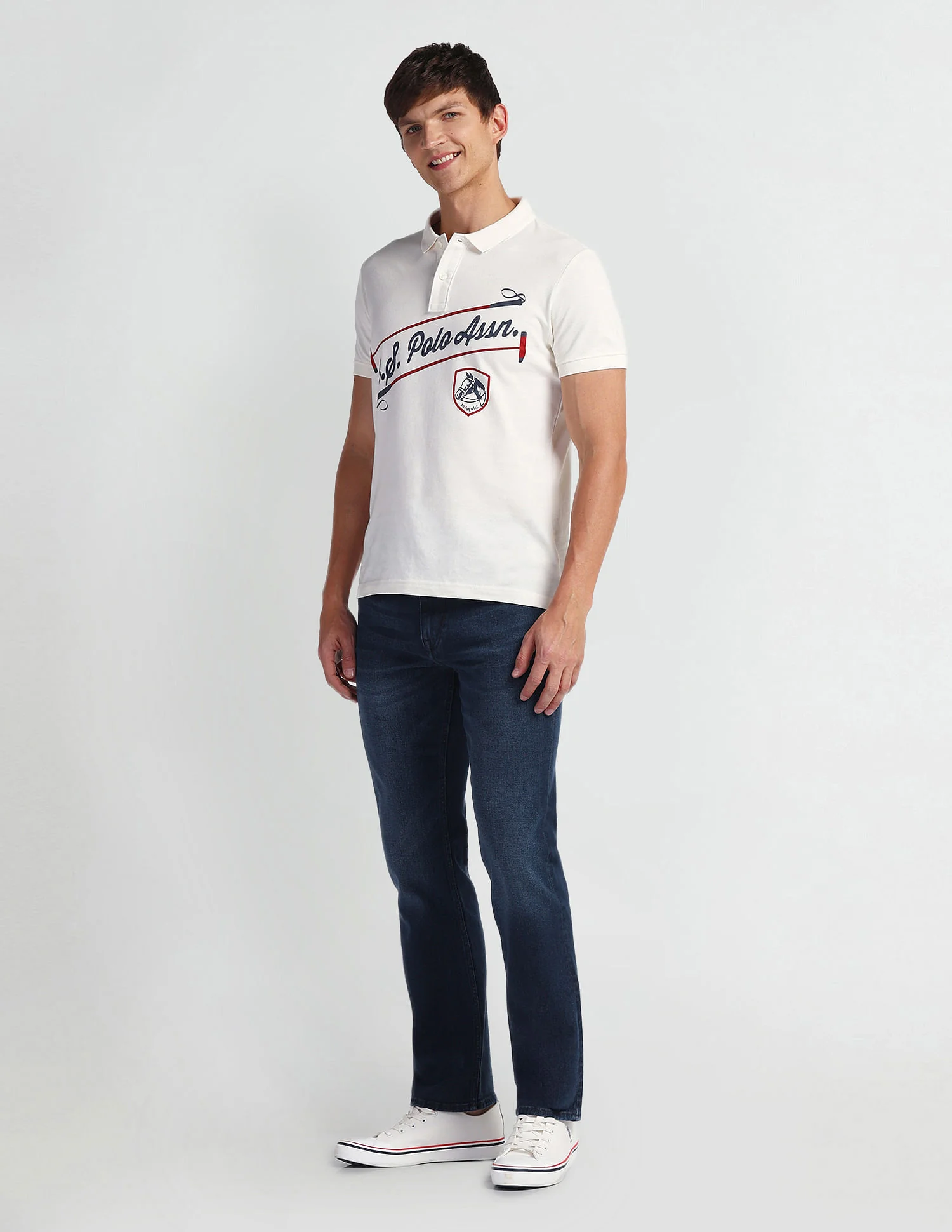 Harold Slim Straight Fit Blue Jeans - Image 3