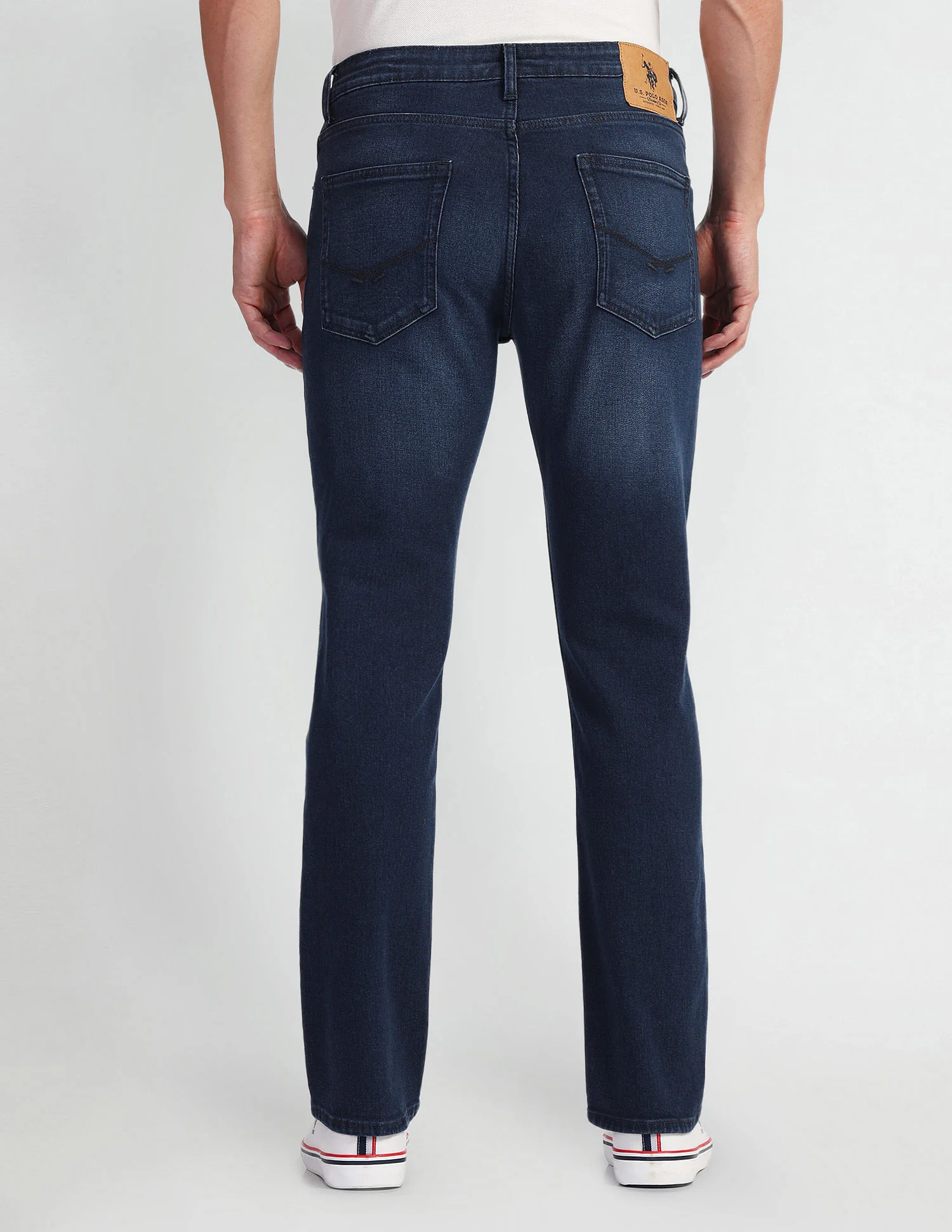 Harold Slim Straight Fit Blue Jeans - Image 5