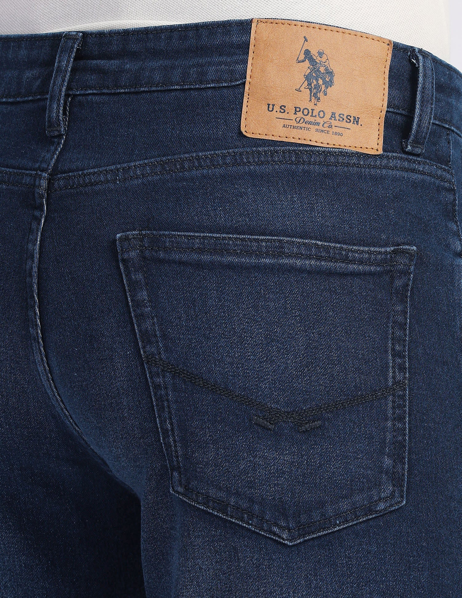 Harold Slim Straight Fit Blue Jeans - Image 7