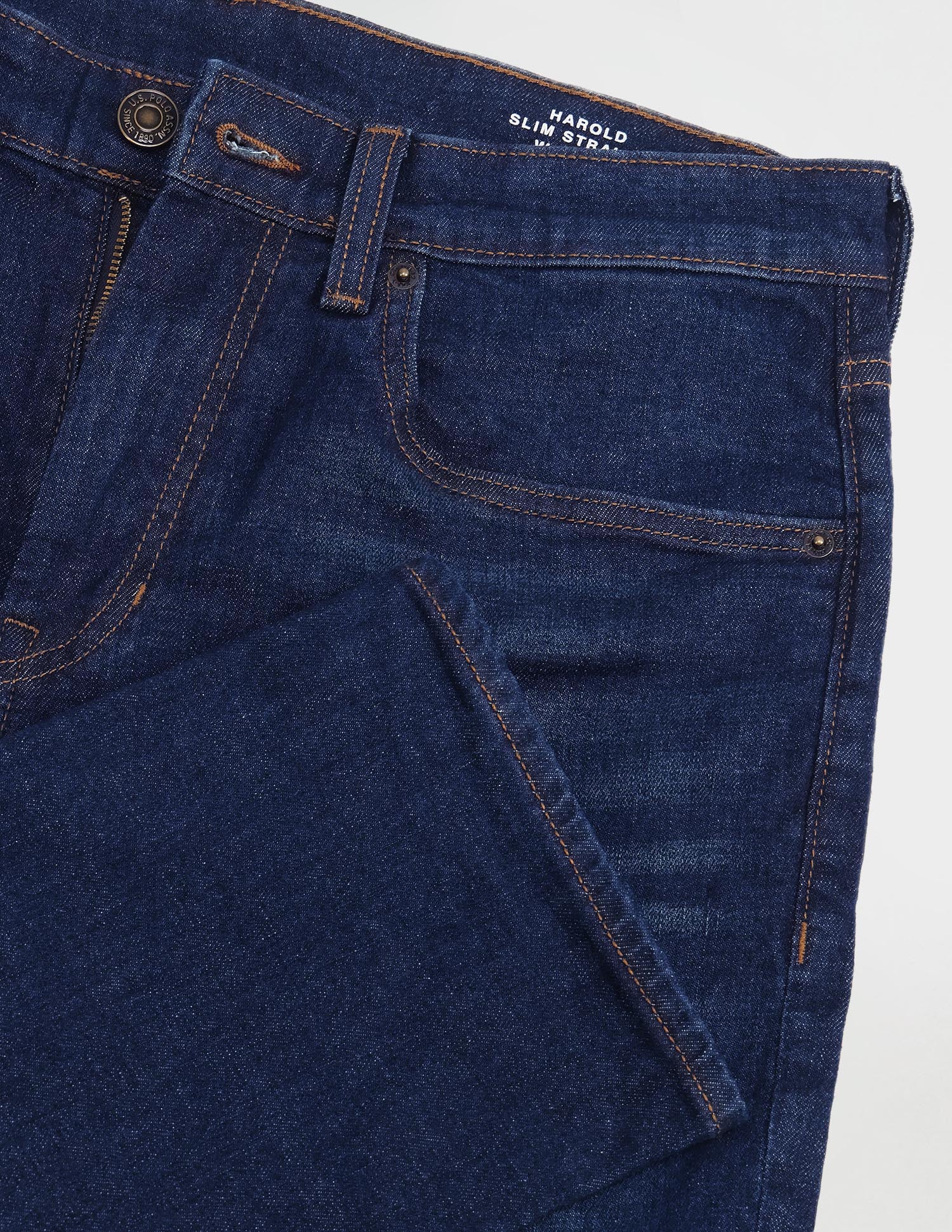 Harold Slim Straight Fit Blue Jeans - Image 2