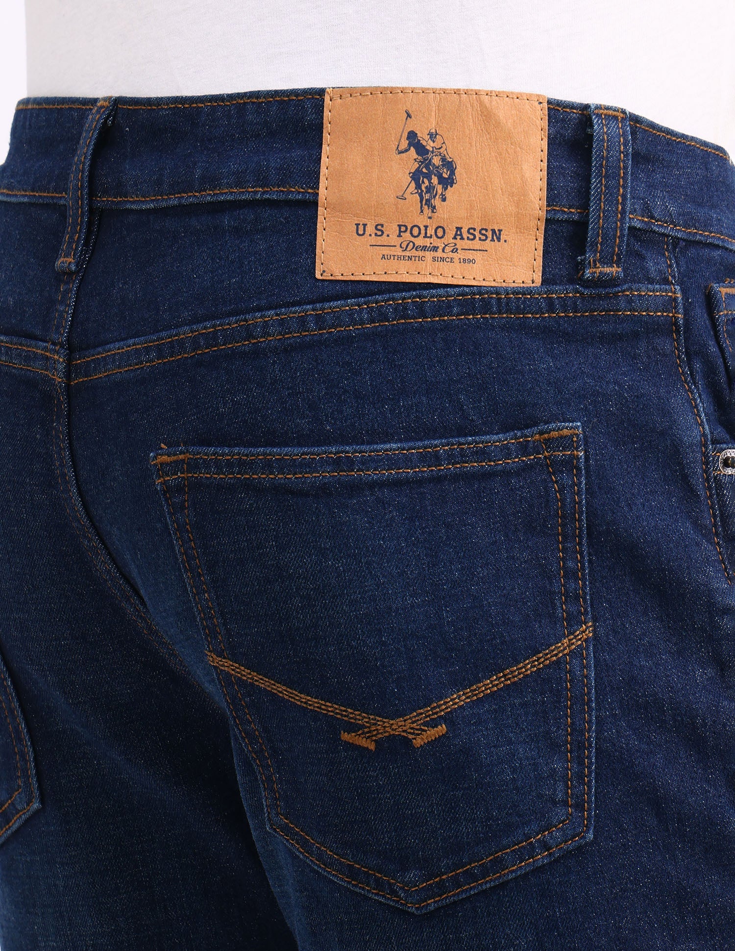 Harold Slim Straight Fit Blue Jeans - Image 7