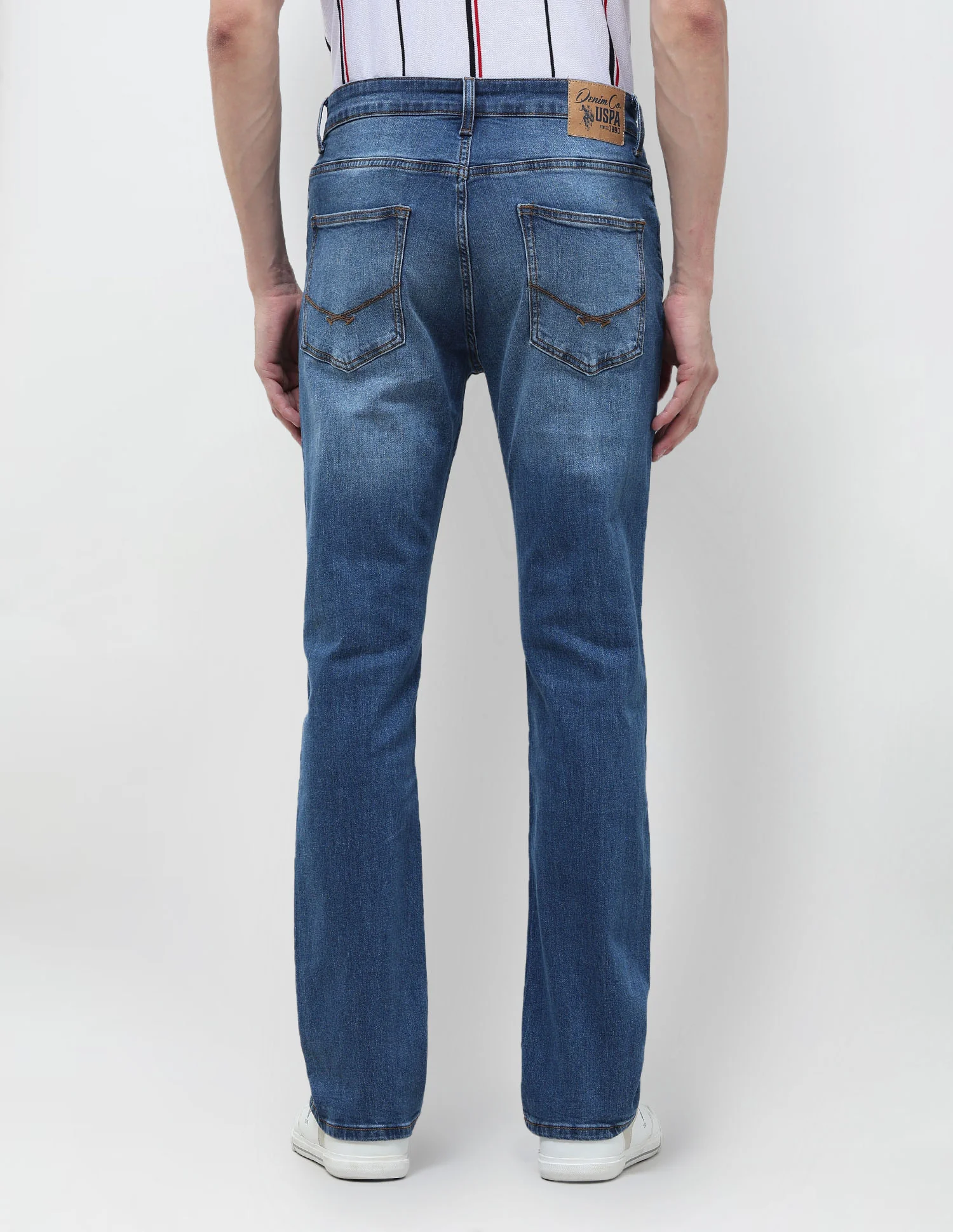 Harold Slim Straight Fit Blue Jeans - Image 5