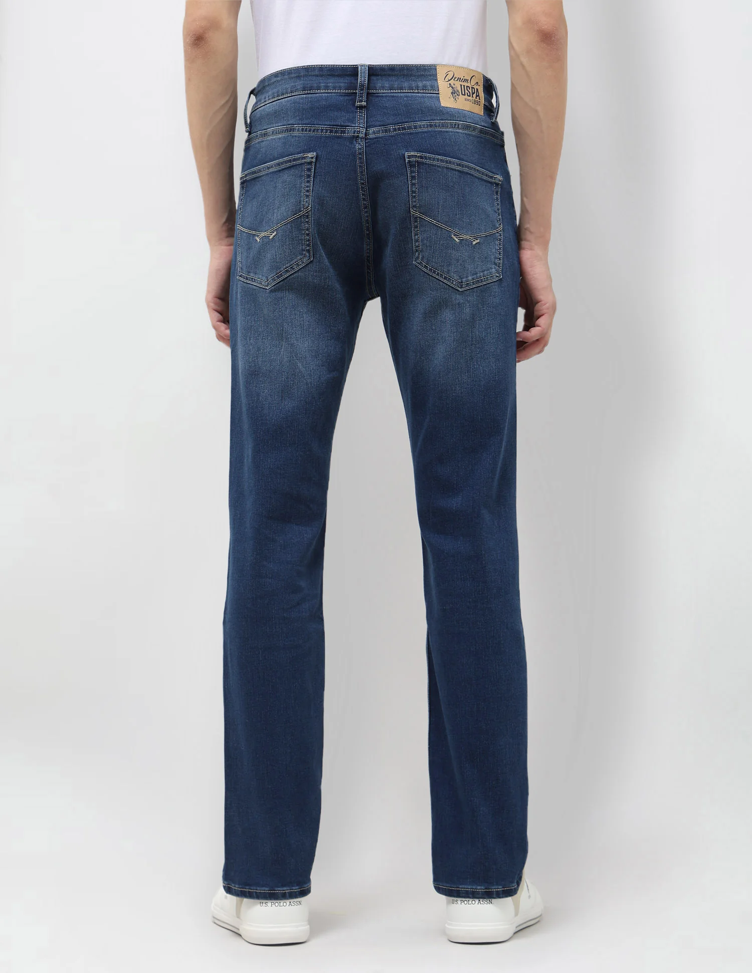 Harold Slim Straight Fit Blue Jeans - Image 5