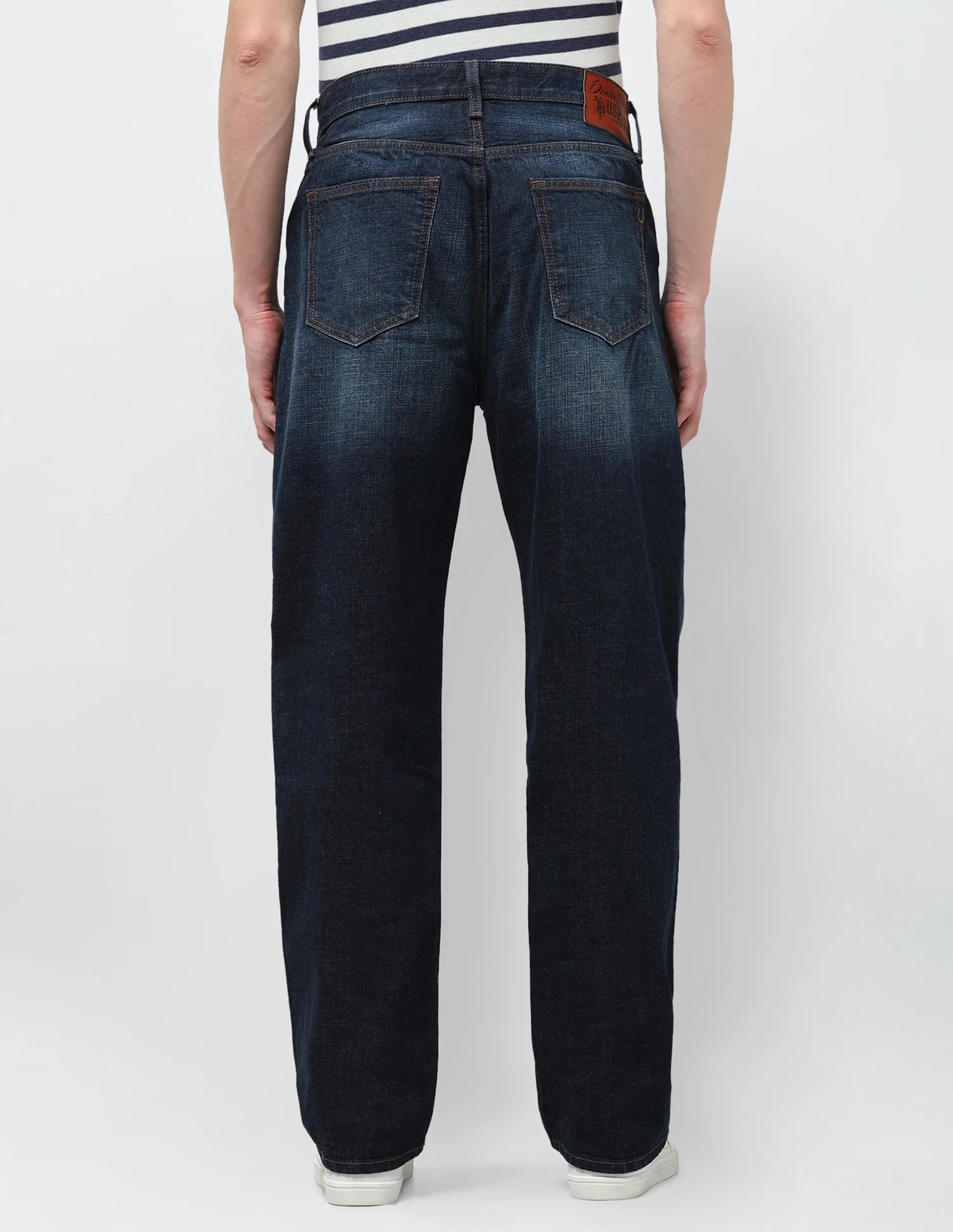 Harold Slim Straight Fit Blue Jeans - Image 5