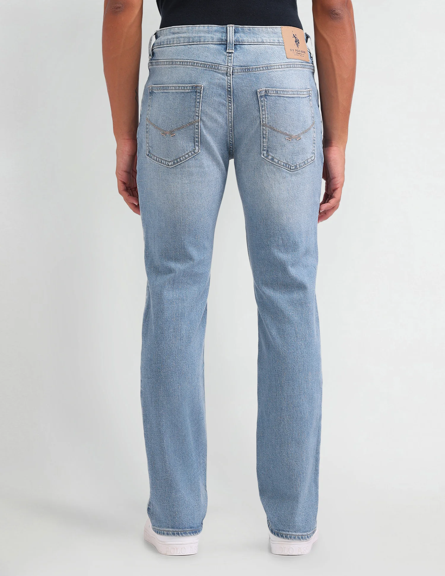 Harold Slim Straight Fit Blue Jeans - Image 5