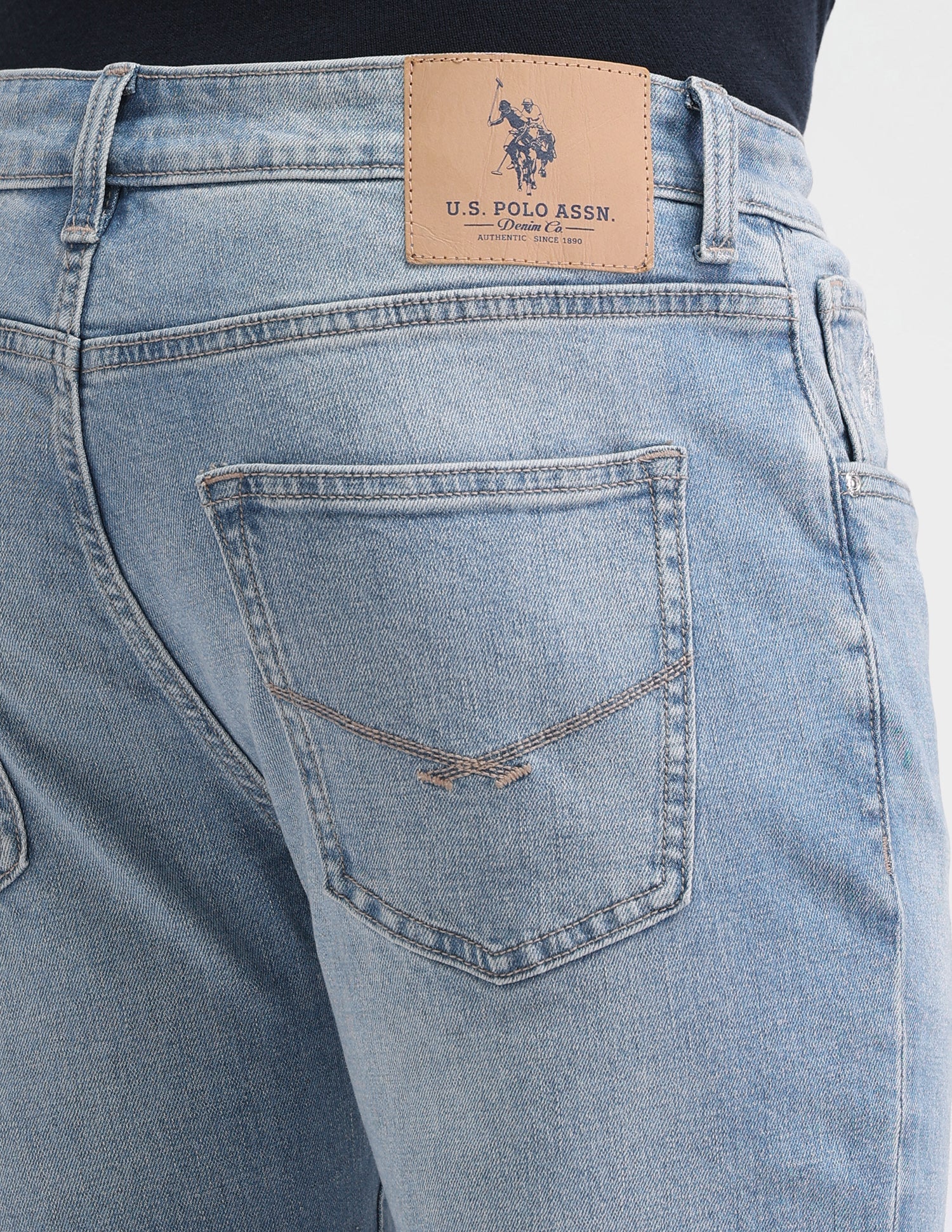 Harold Slim Straight Fit Blue Jeans - Image 7