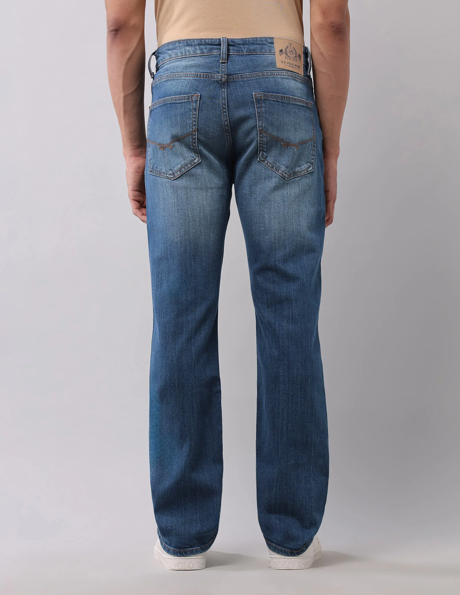 Harold Slim Straight Fit Blue Jeans - Image 5