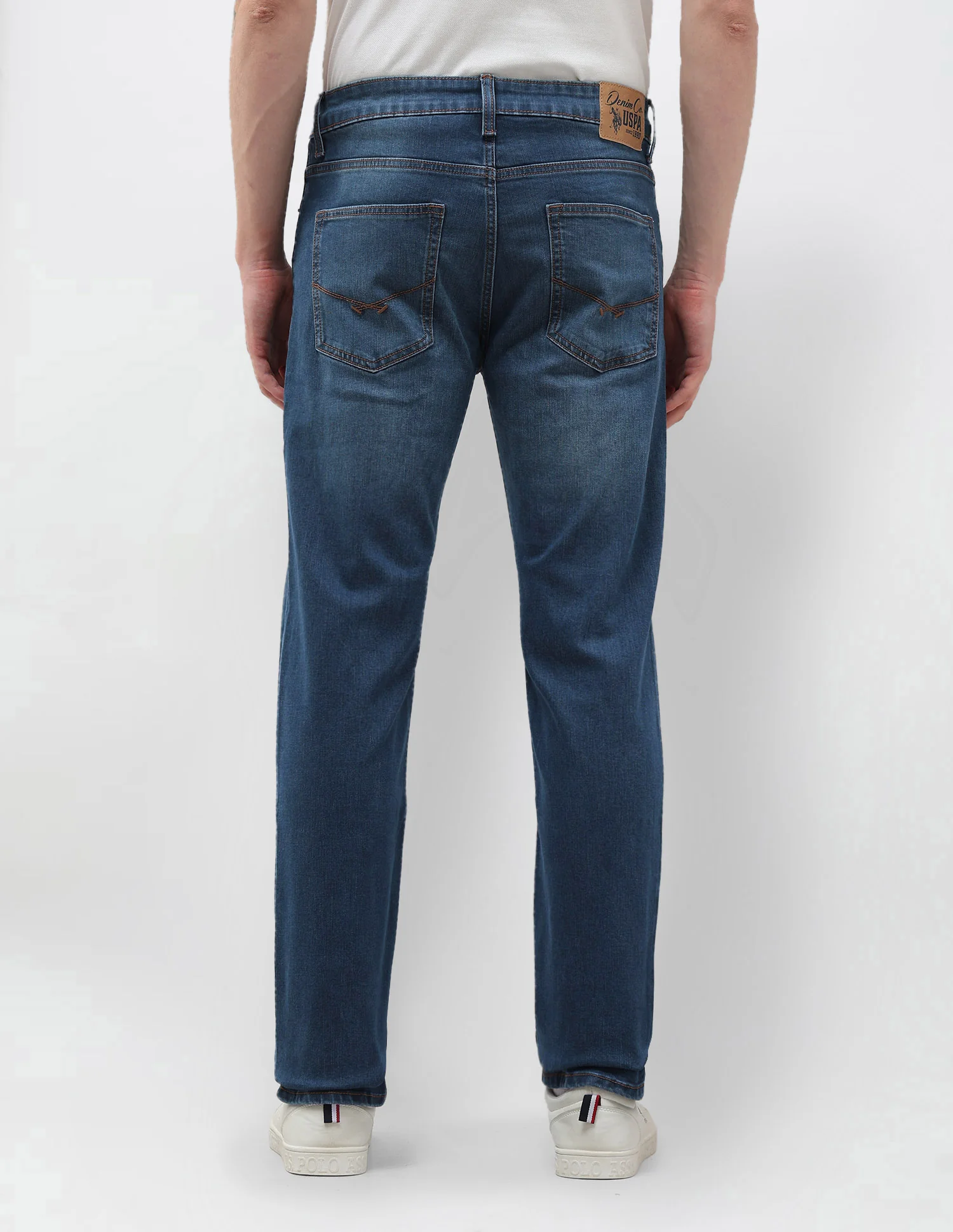 Harold Slim Straight Fit Blue Jeans - Image 5