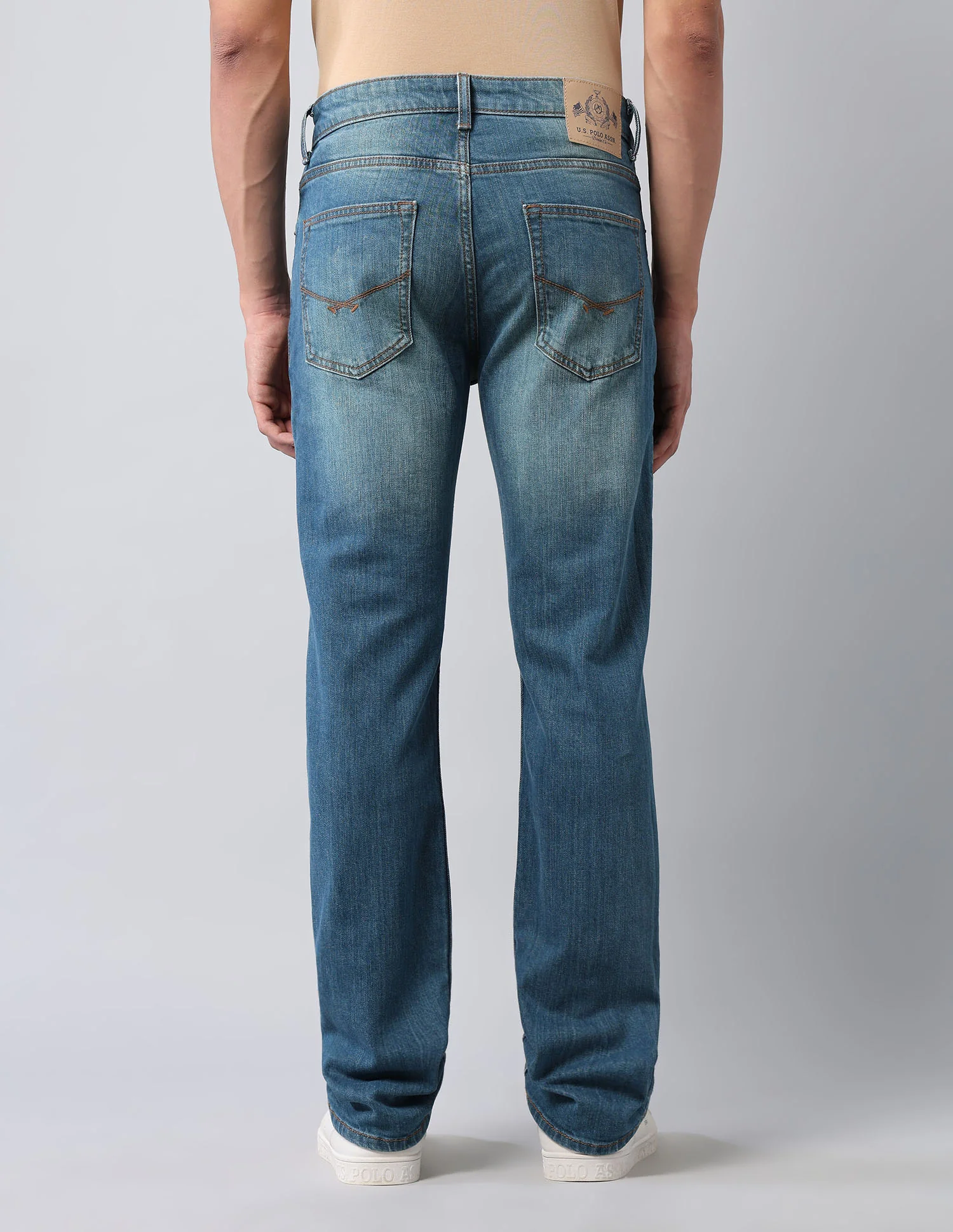 Harold Slim Straight Fit Blue Jeans - Image 5