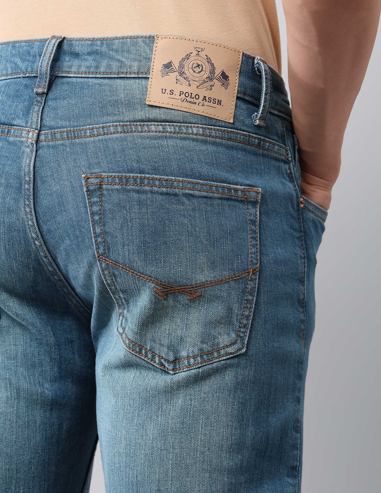 Harold Slim Straight Fit Blue Jeans - Image 8