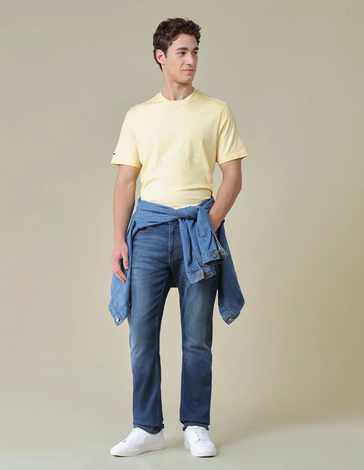 Harold Slim Straight Fit Blue Jeans - Image 3