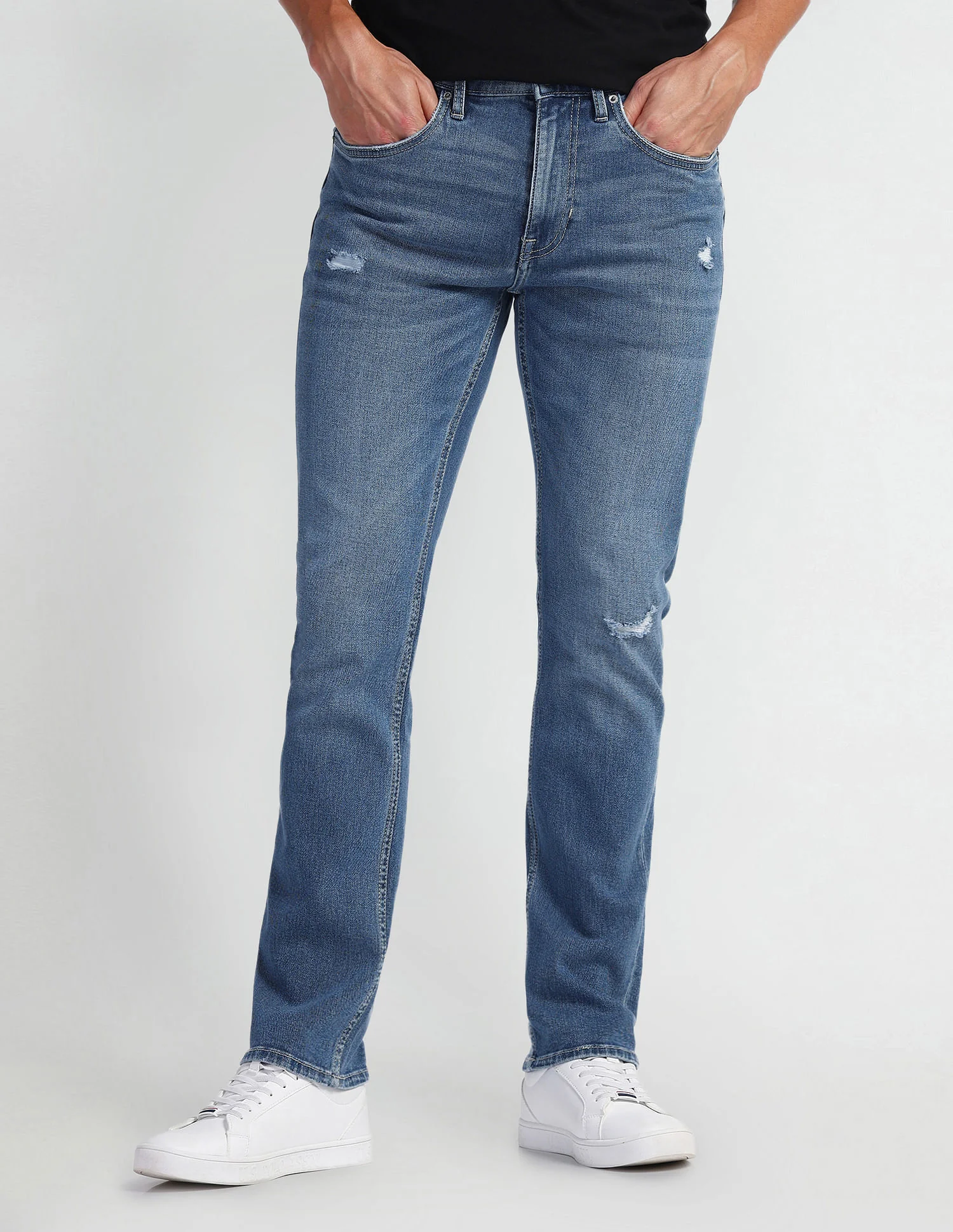 Harold Slim Straight Fit Blue Jeans