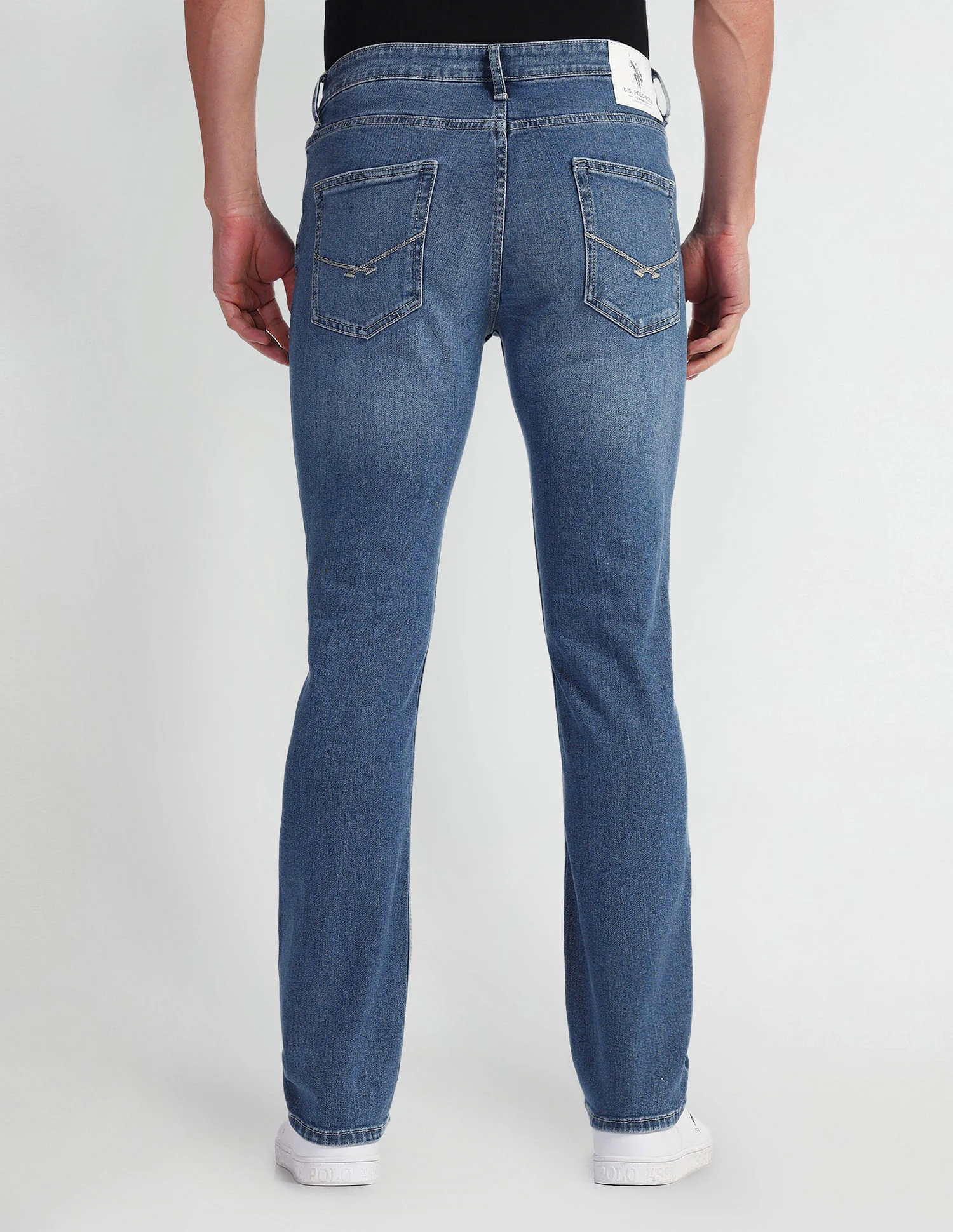 Harold Slim Straight Fit Blue Jeans - Image 5