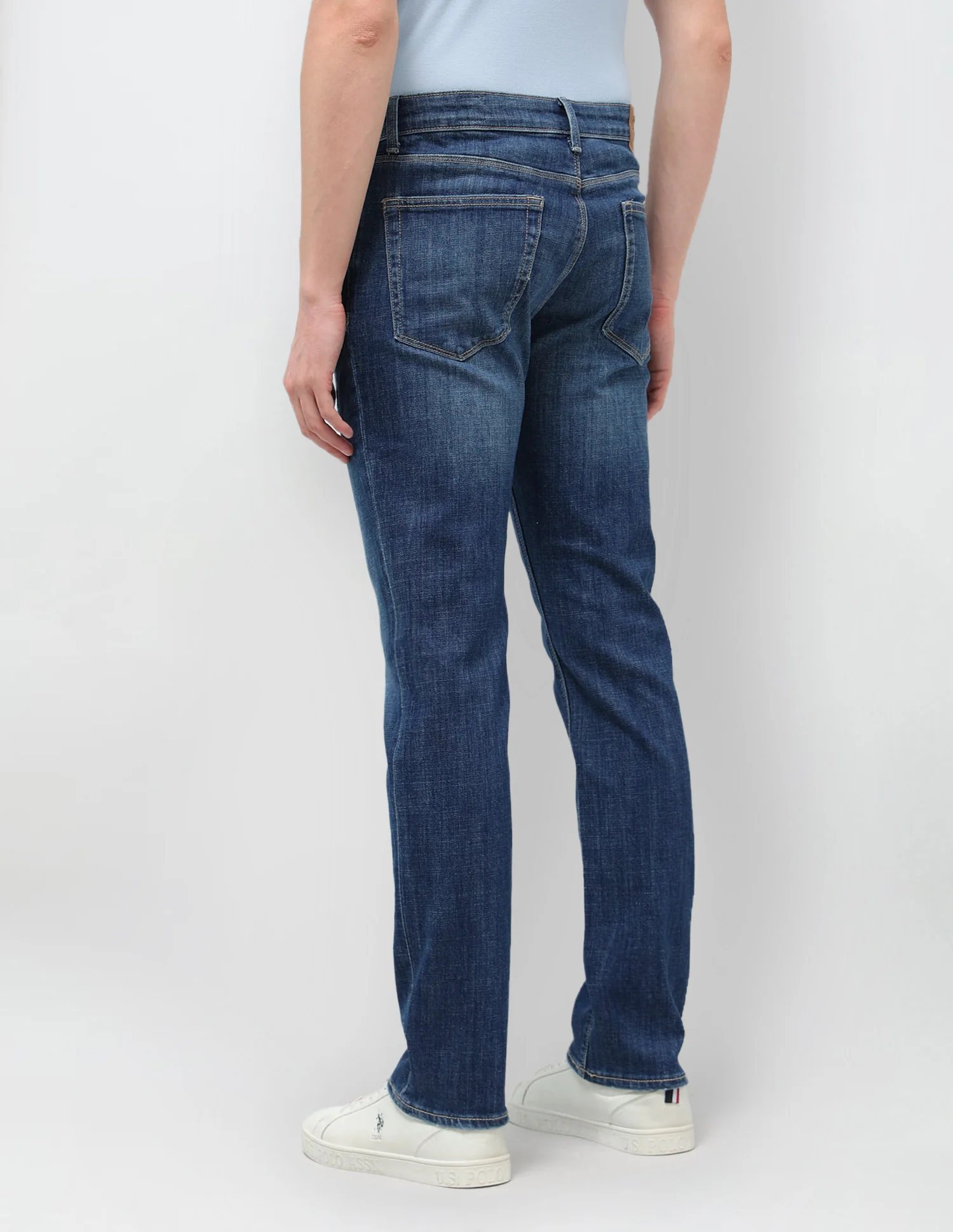 Harold Slim Straight Fit Blue Jeans - Image 5