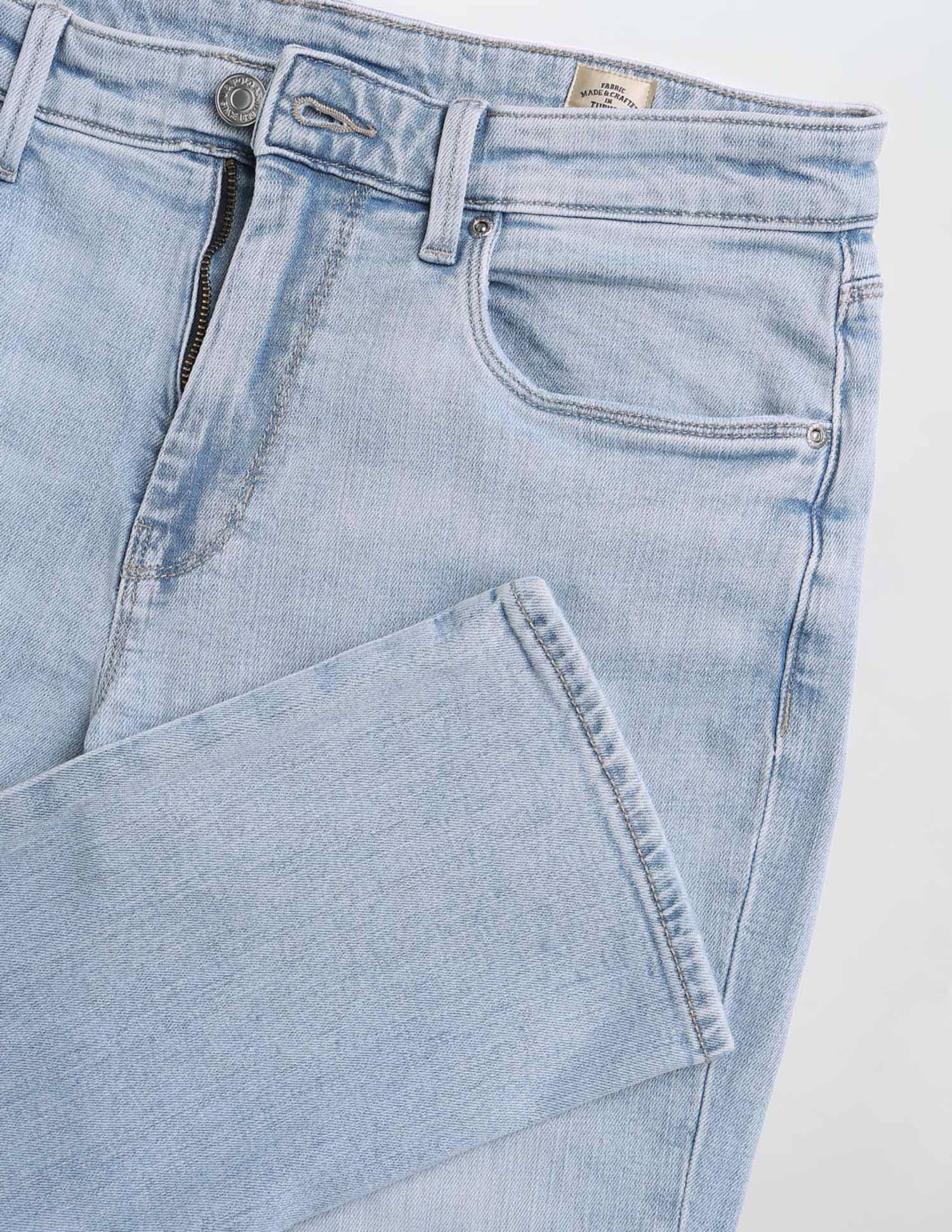 Harold Slim Straight Fit Blue Jeans - Image 2
