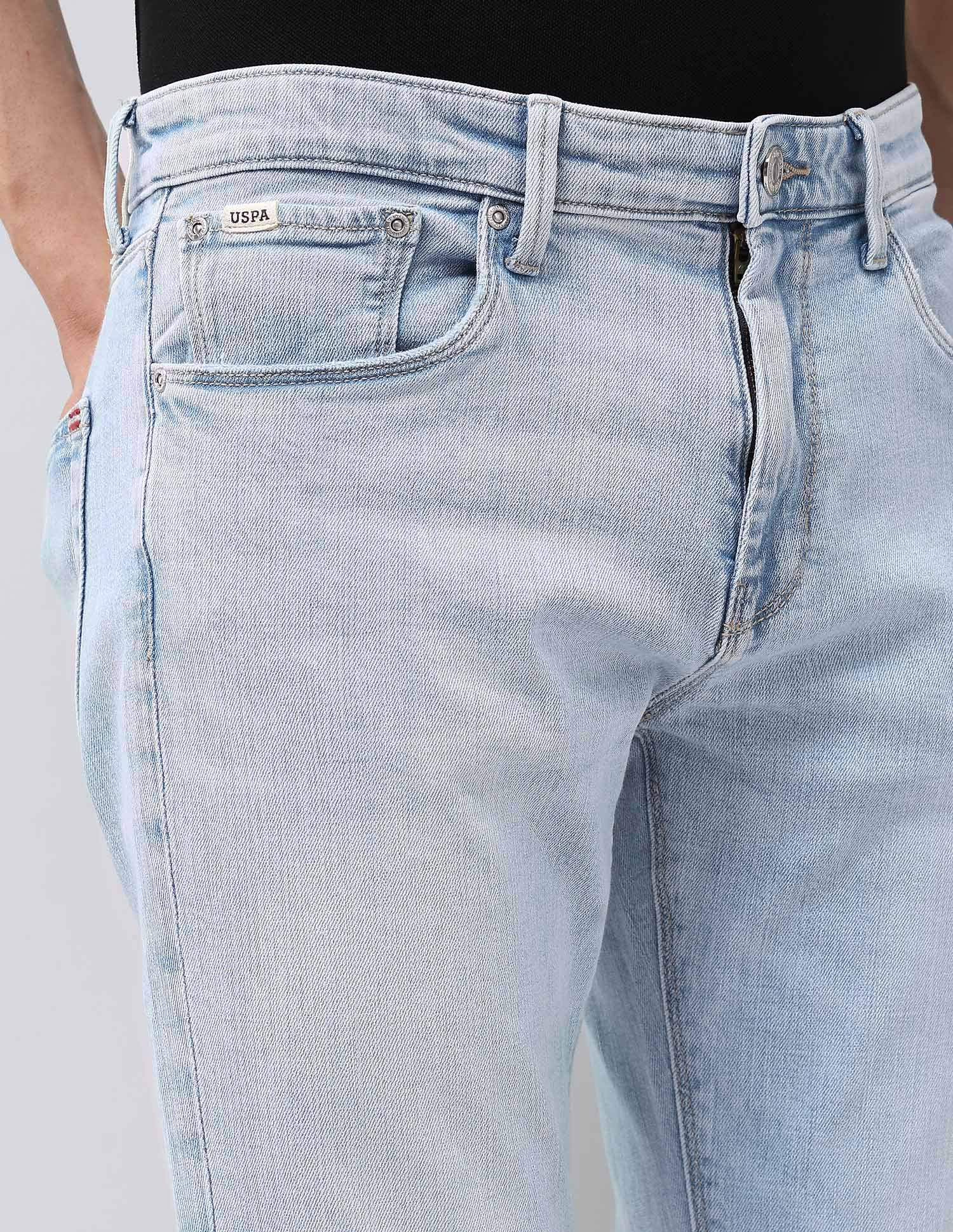 Harold Slim Straight Fit Blue Jeans - Image 7