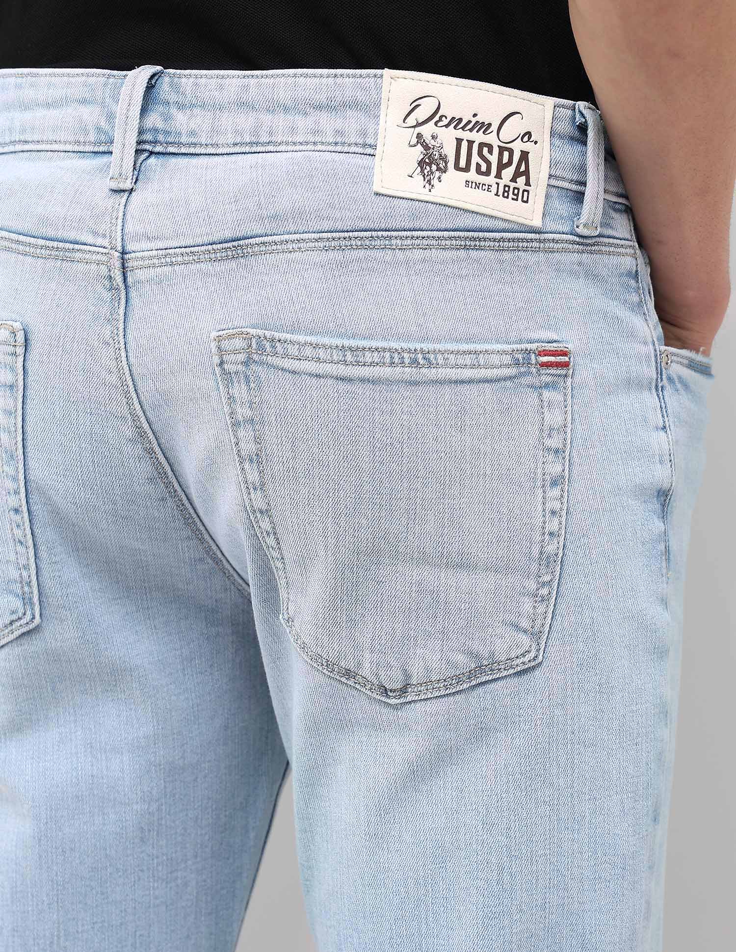 Harold Slim Straight Fit Blue Jeans - Image 8