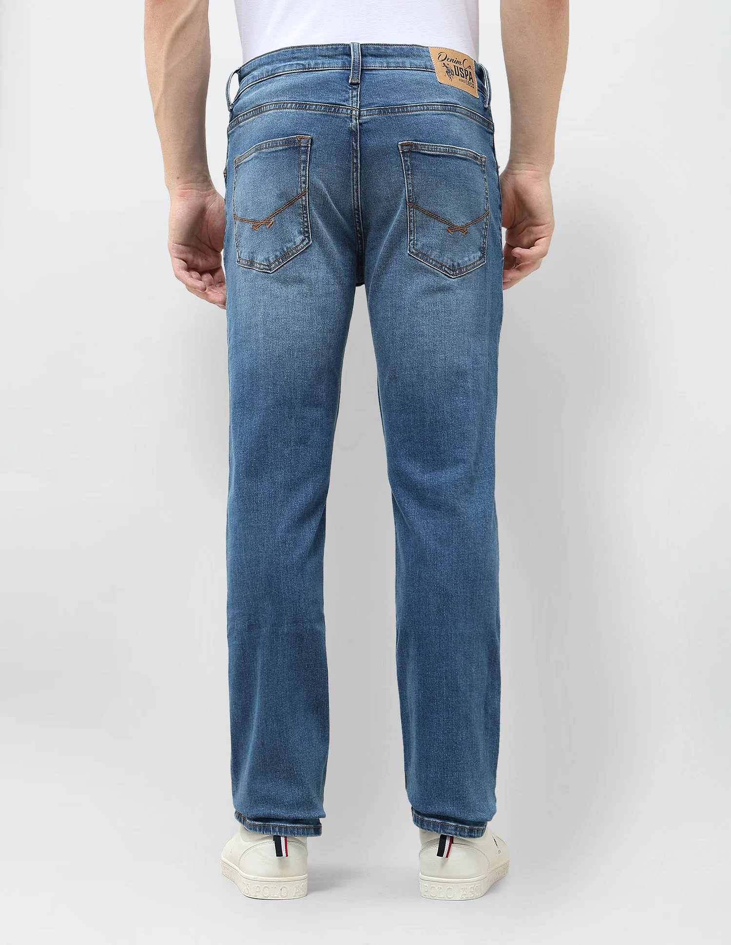 Harold Slim Straight Fit Blue Jeans - Image 5