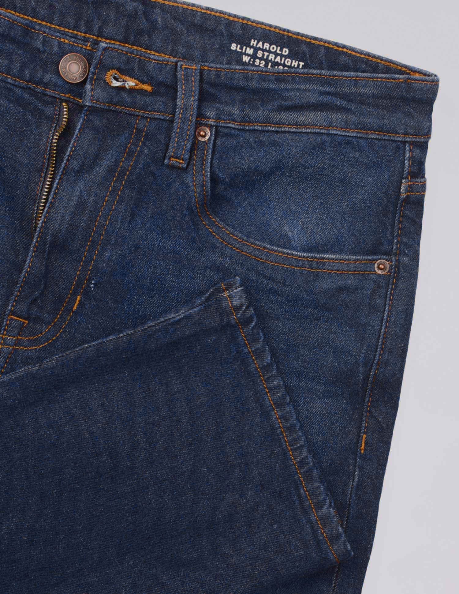 Harold Slim Straight Fit Blue Jeans - Image 2