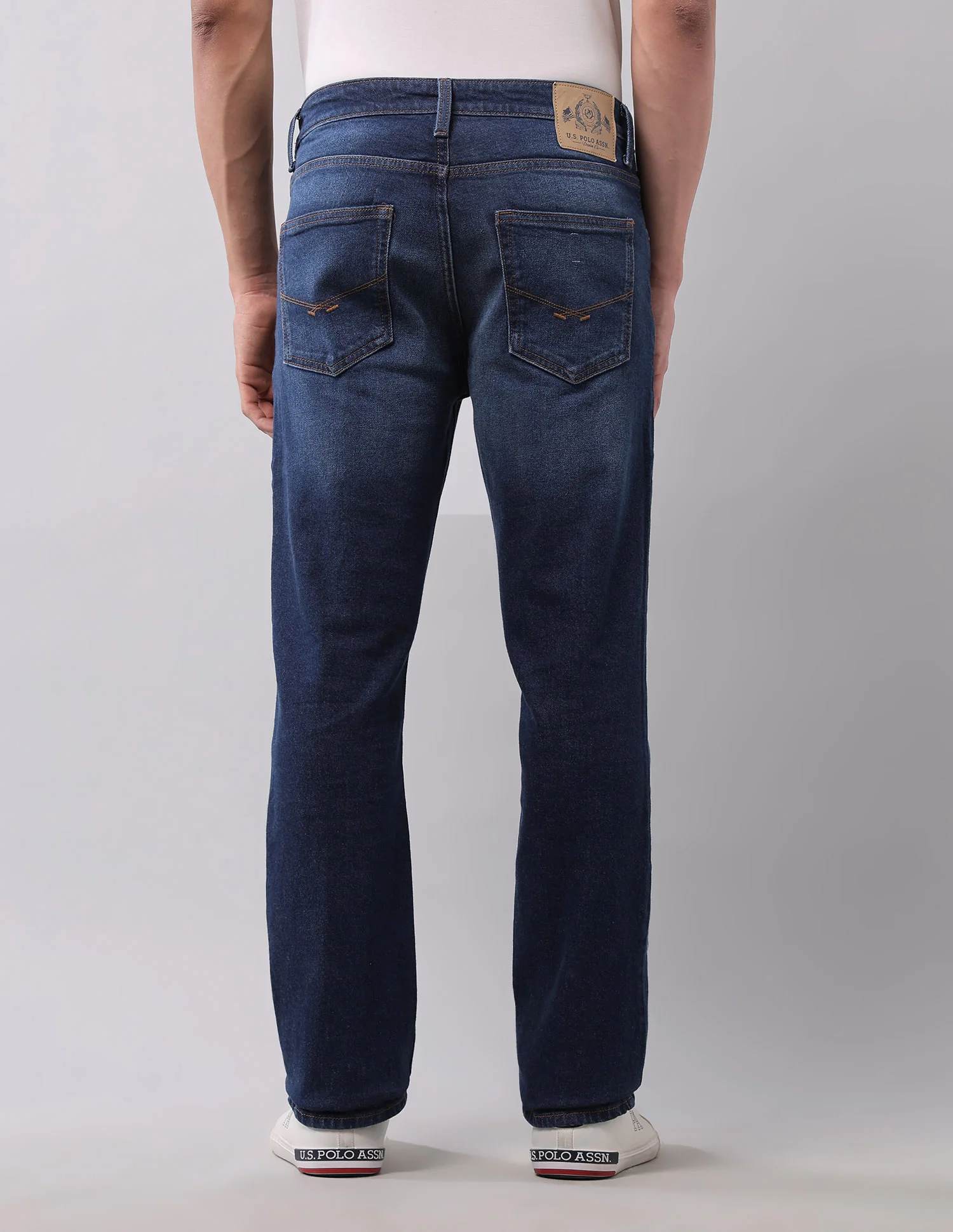 Harold Slim Straight Fit Blue Jeans - Image 5