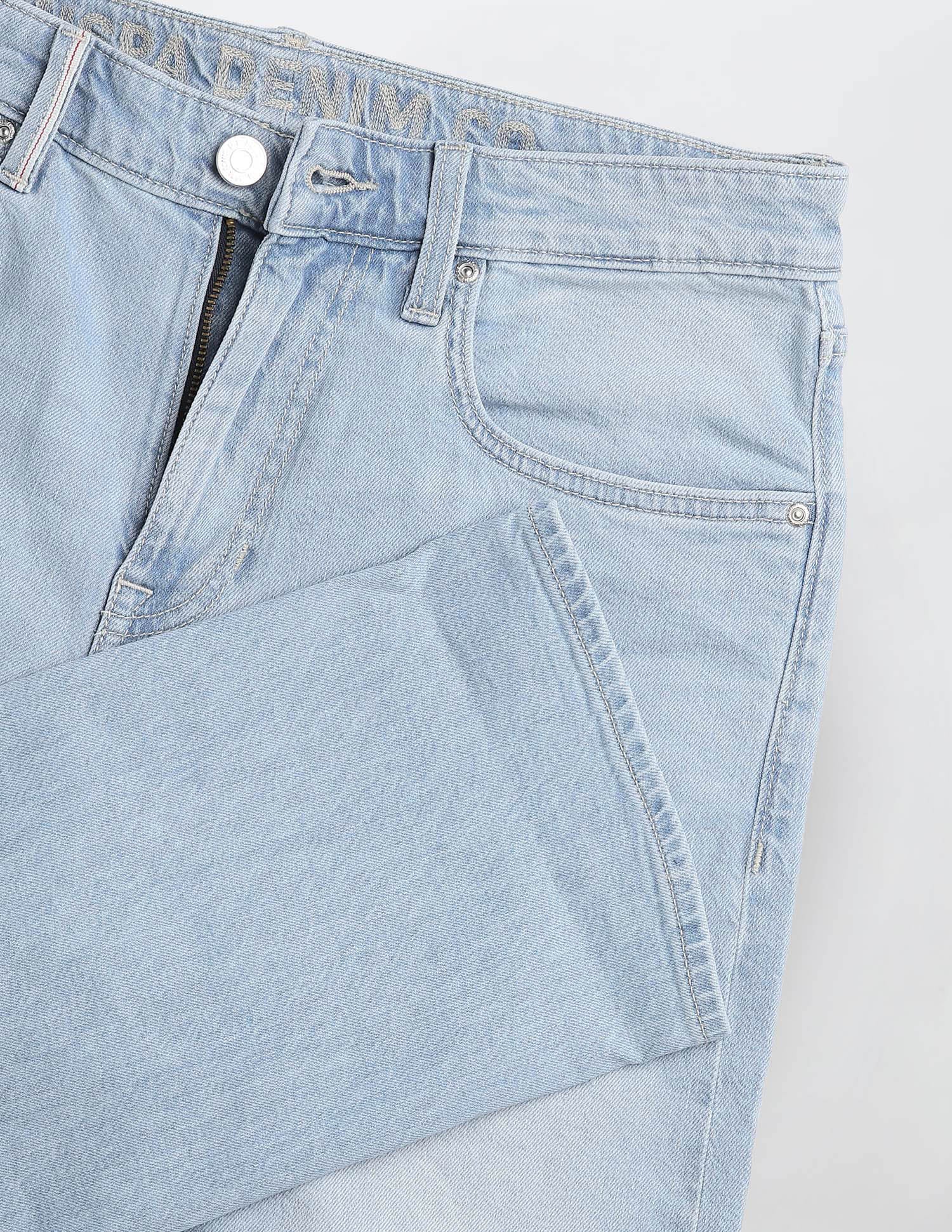 Harold Slim Straight Fit Blue Jeans - Image 2