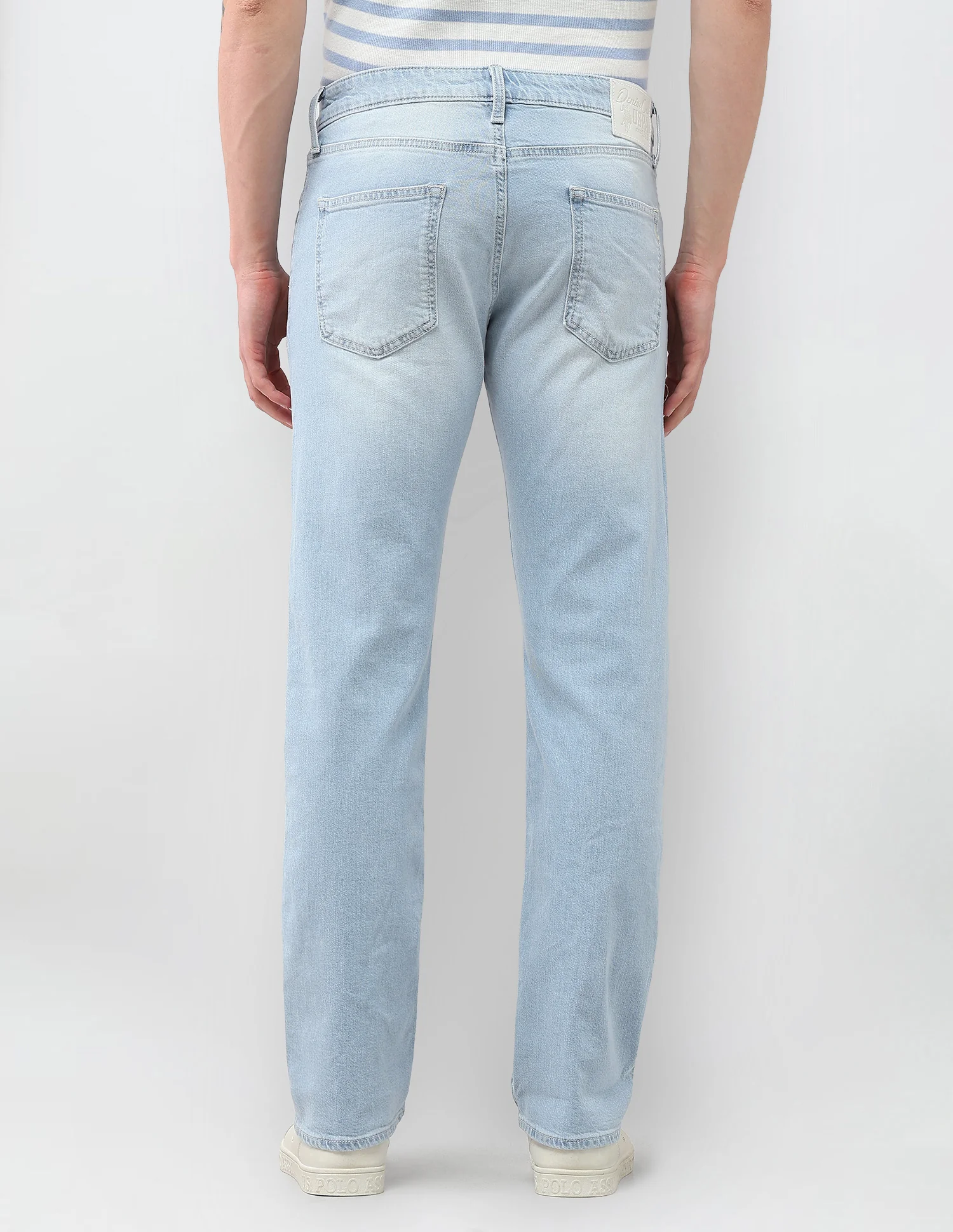 Harold Slim Straight Fit Blue Jeans - Image 5