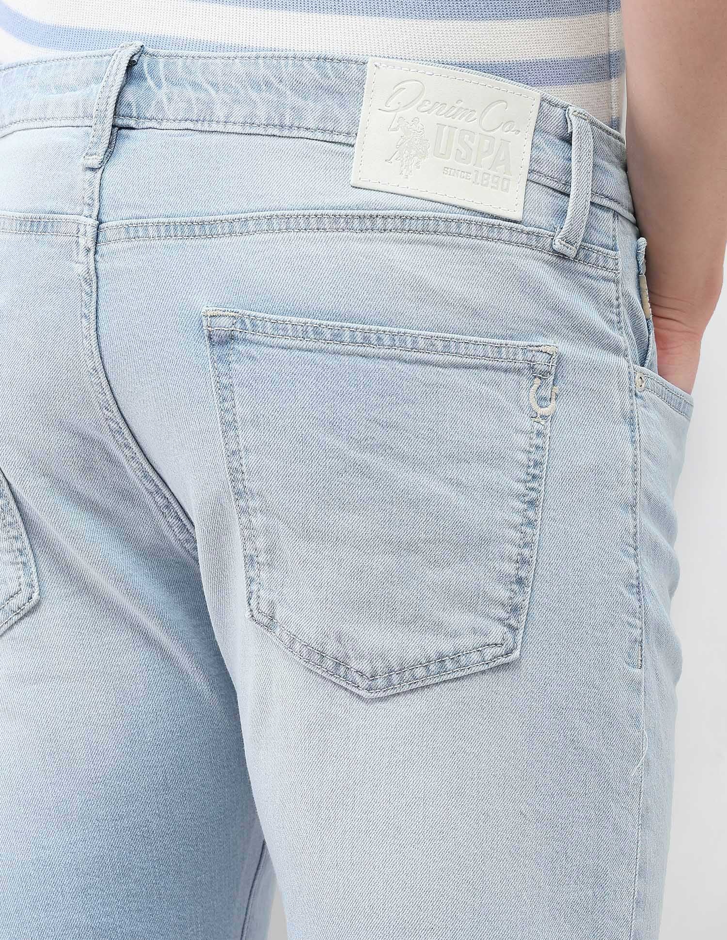Harold Slim Straight Fit Blue Jeans - Image 8
