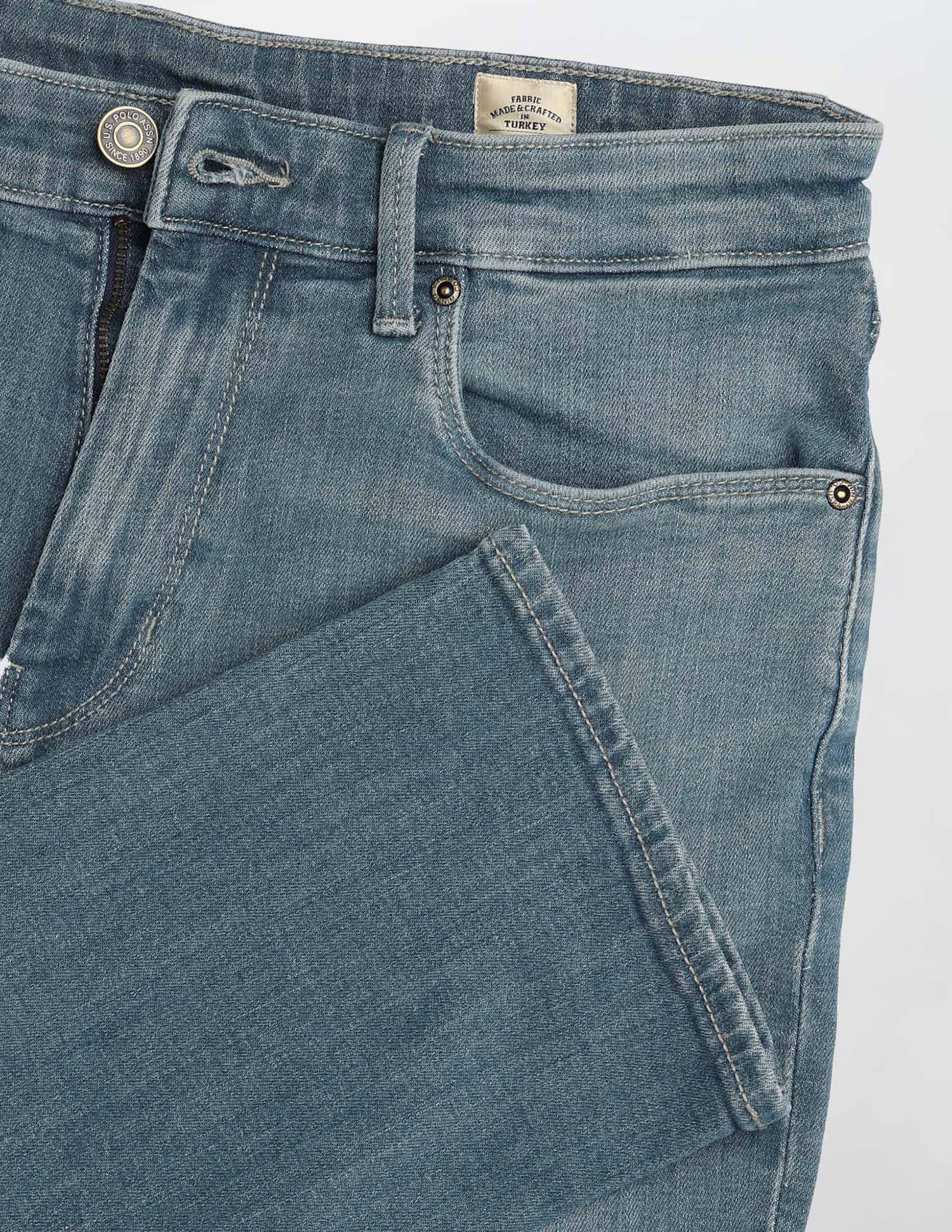 Harold Slim Straight Fit Blue Jeans - Image 2