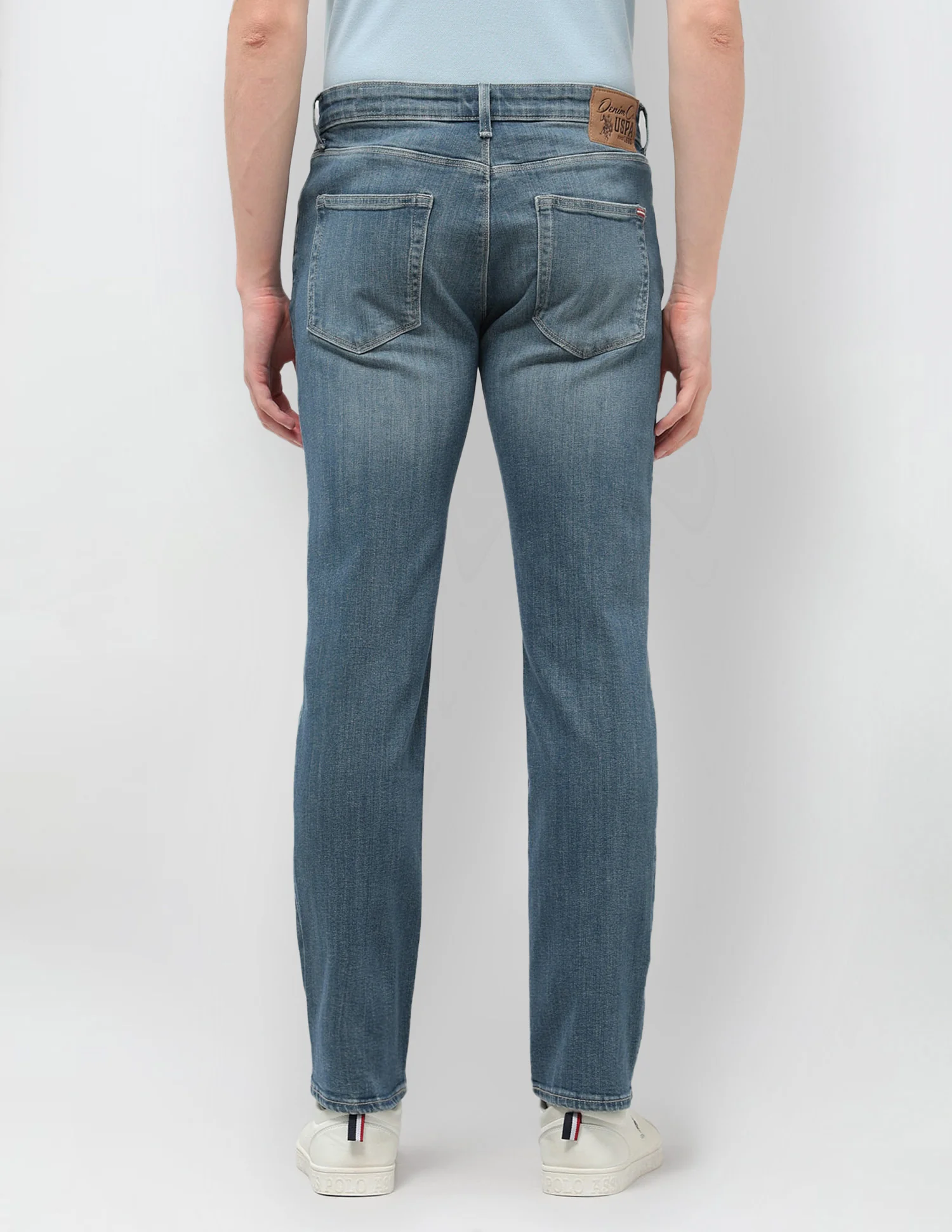 Harold Slim Straight Fit Blue Jeans - Image 5