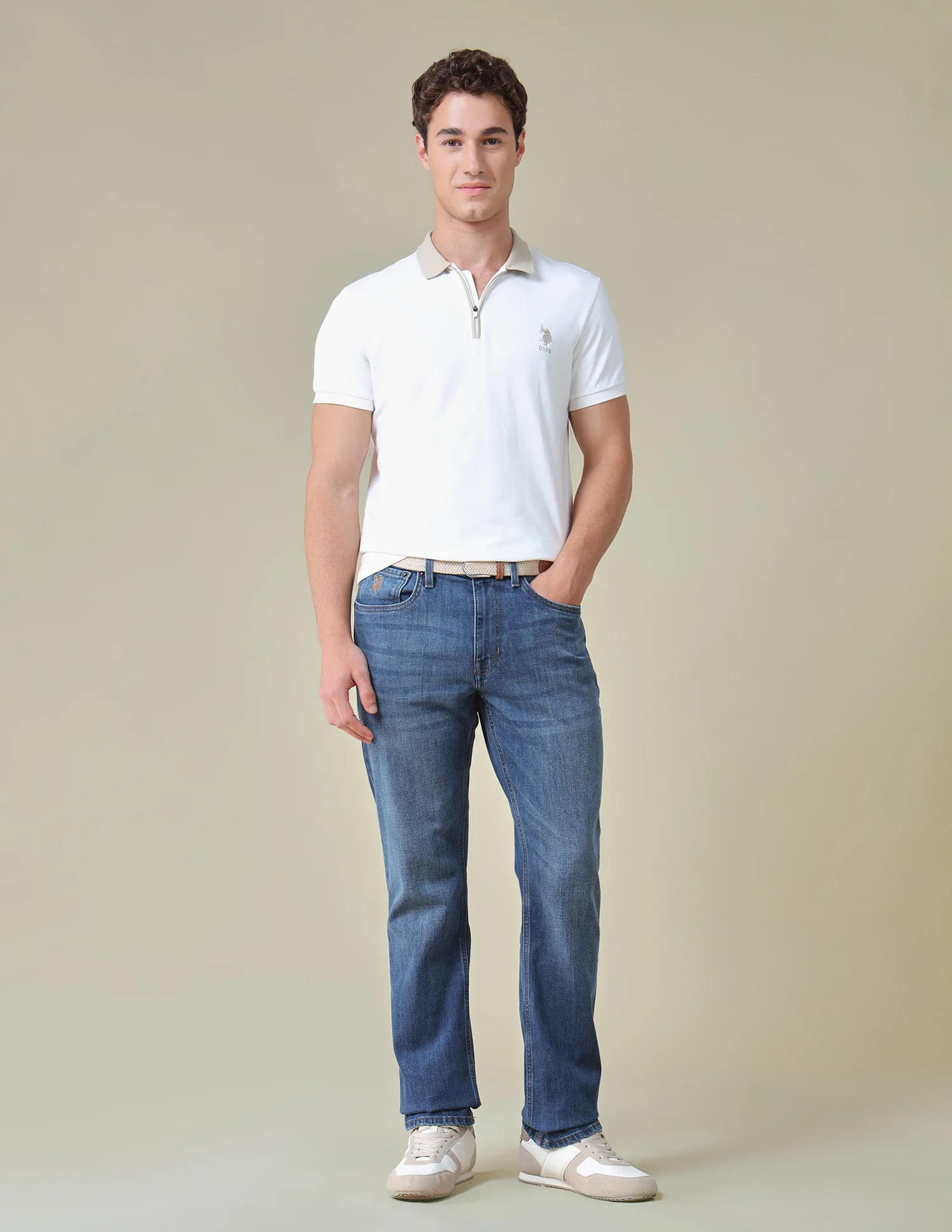 Harold Slim Straight Fit Blue Jeans - Image 3