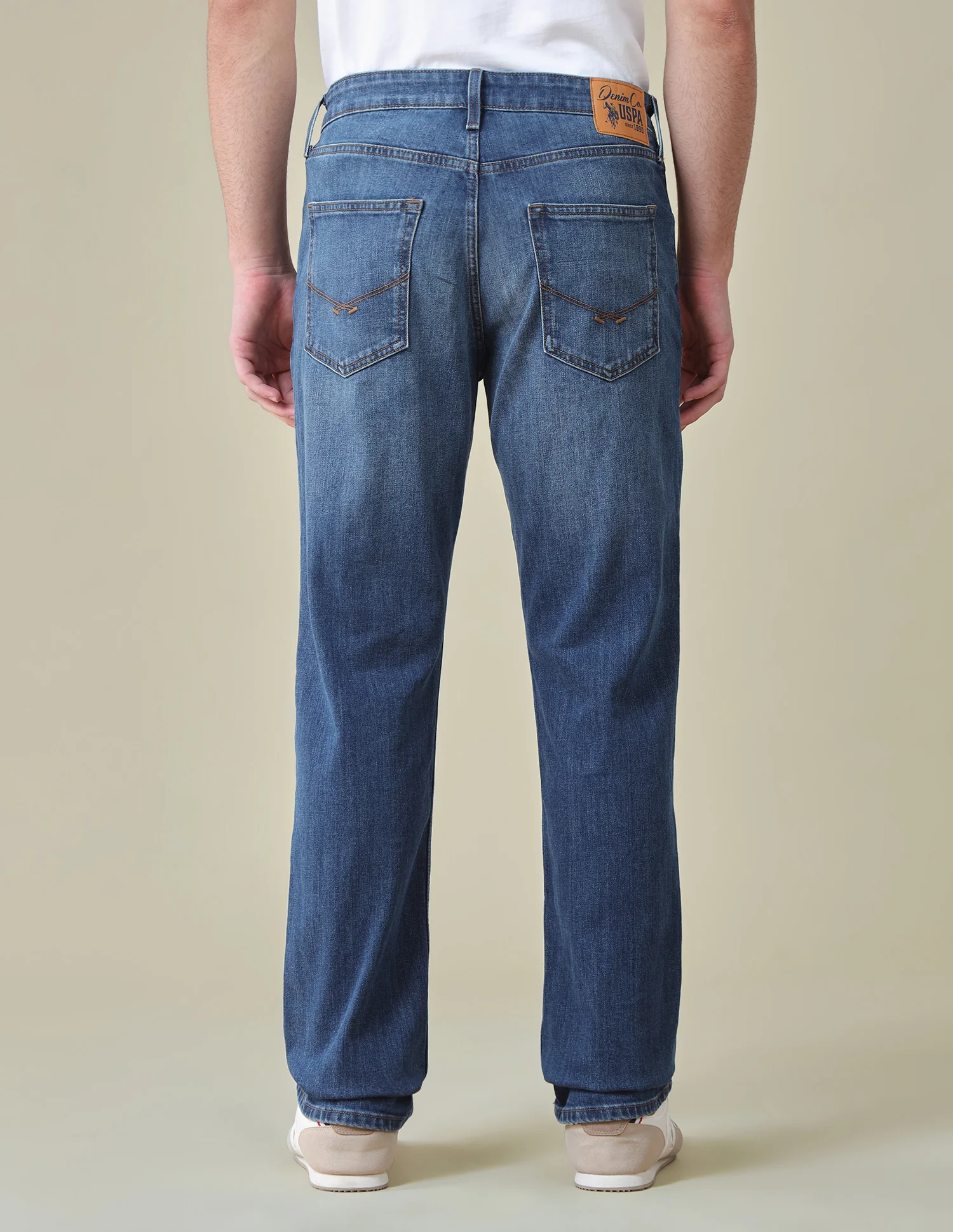 Harold Slim Straight Fit Blue Jeans - Image 5