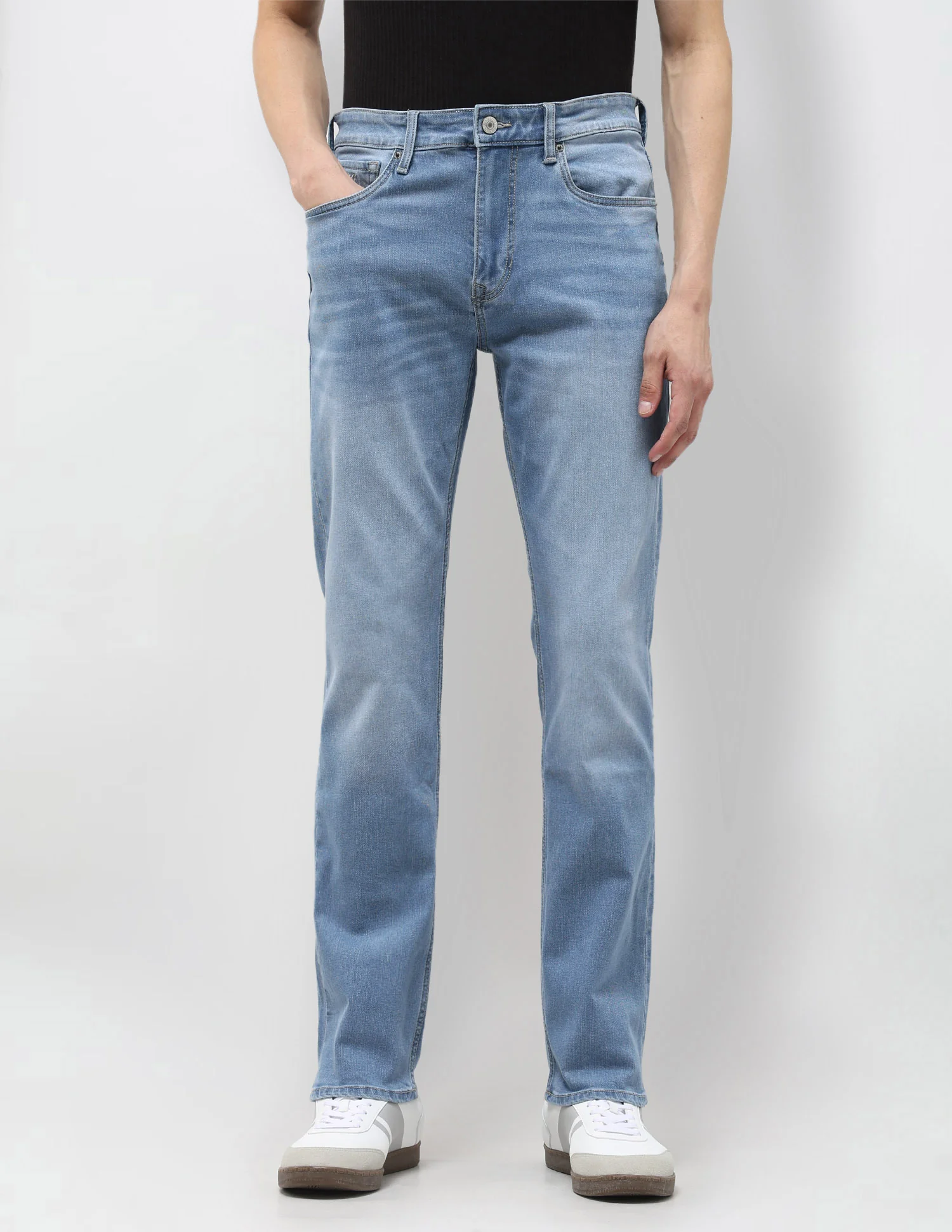 Harold Slim Straight Fit Blue Jeans - Image 6