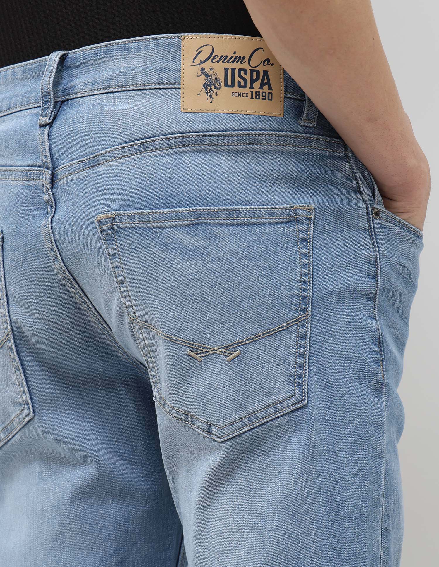 Harold Slim Straight Fit Blue Jeans - Image 8