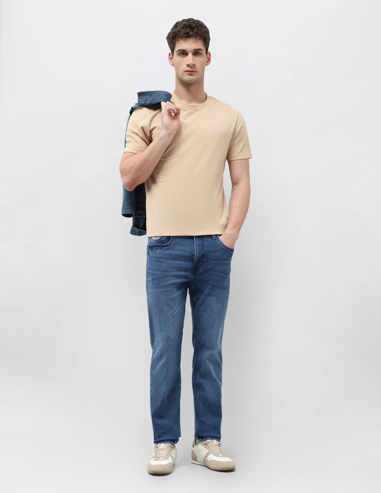 Harold Slim Straight Fit Blue Jeans - Image 3