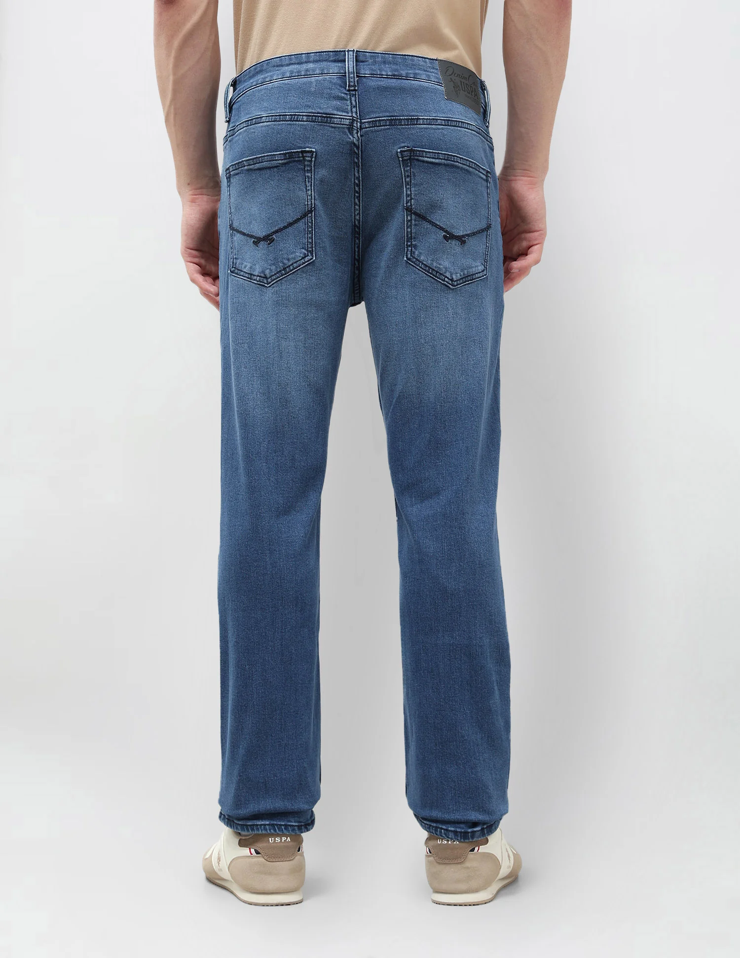 Harold Slim Straight Fit Blue Jeans - Image 5