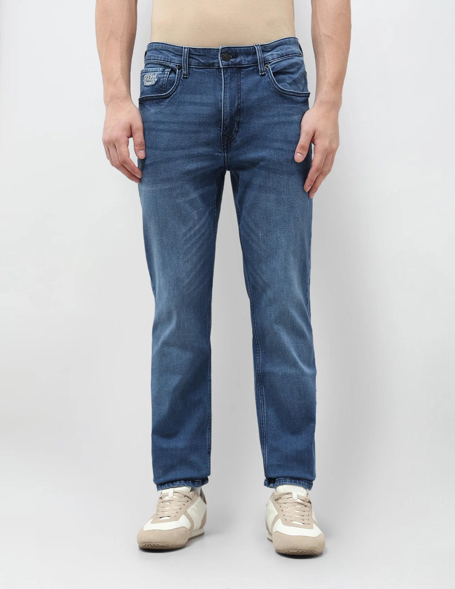 Harold Slim Straight Fit Blue Jeans - Image 6