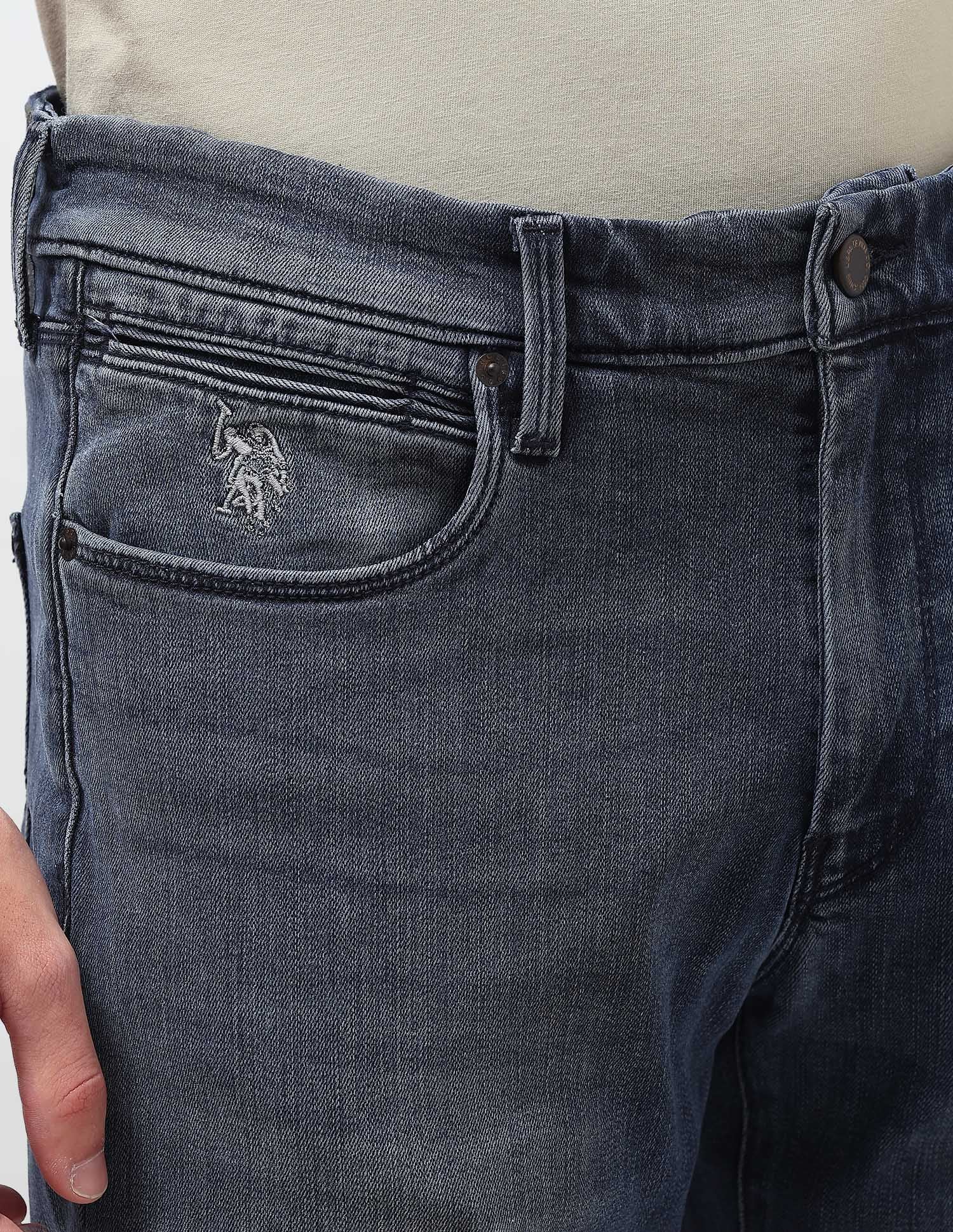 Harold Slim Straight Fit Blue Jeans - Image 7