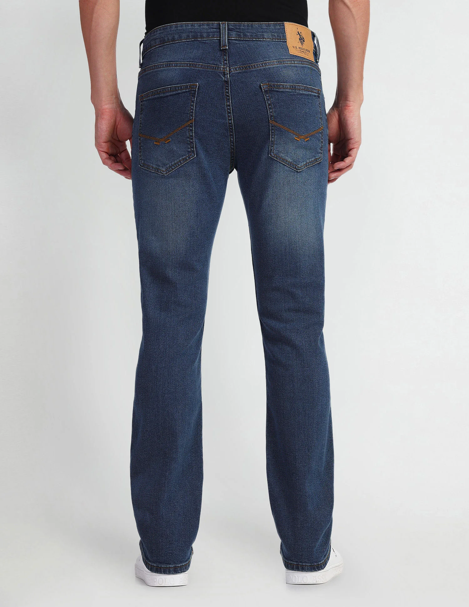Harold Slim Straight Fit Blue Jeans - Image 5