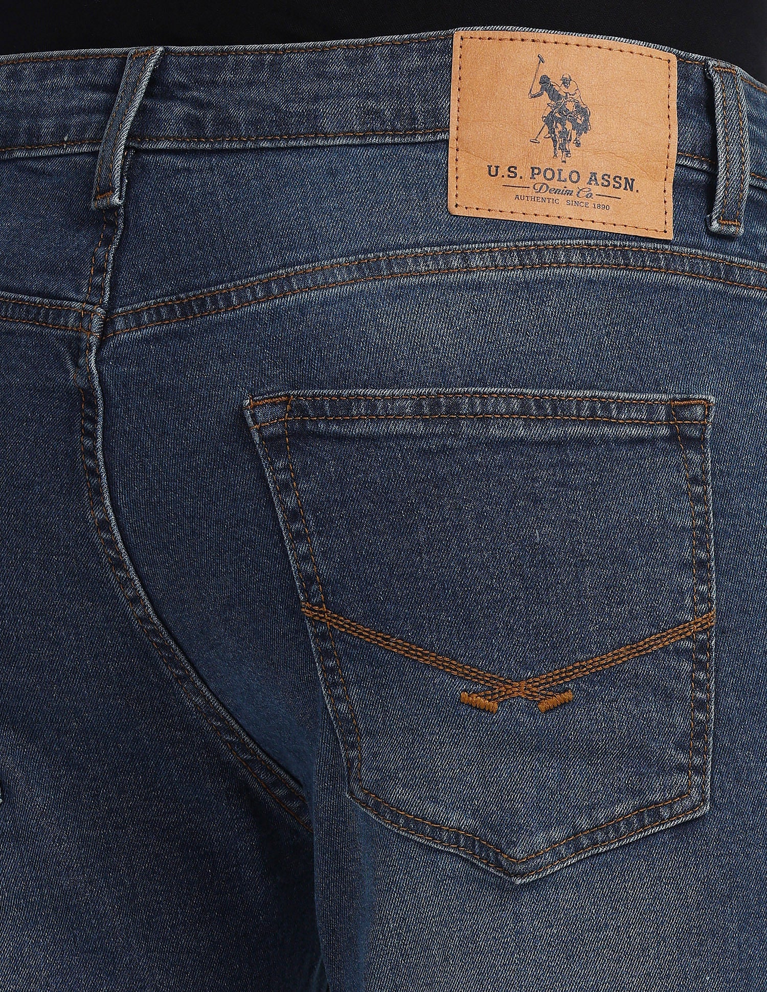 Harold Slim Straight Fit Blue Jeans - Image 8